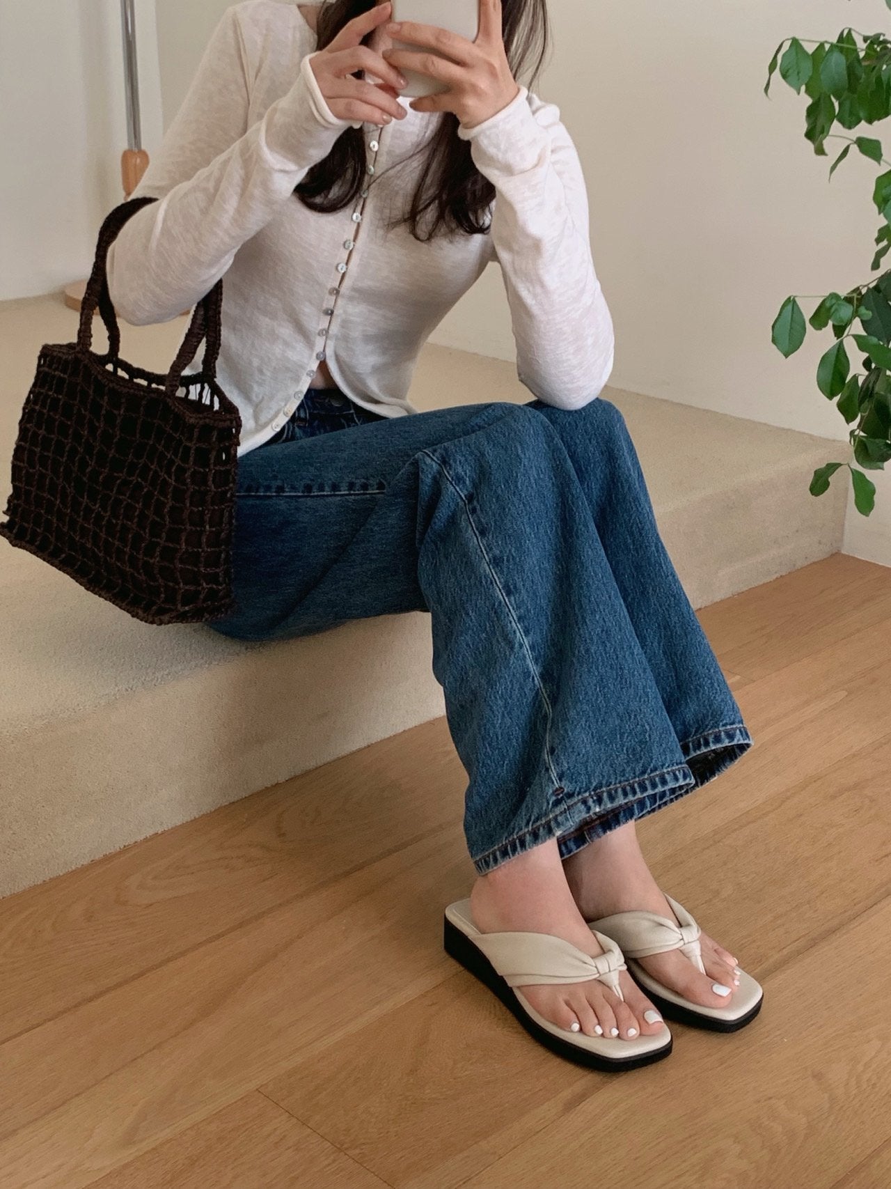 Cream Puff Platform Flip