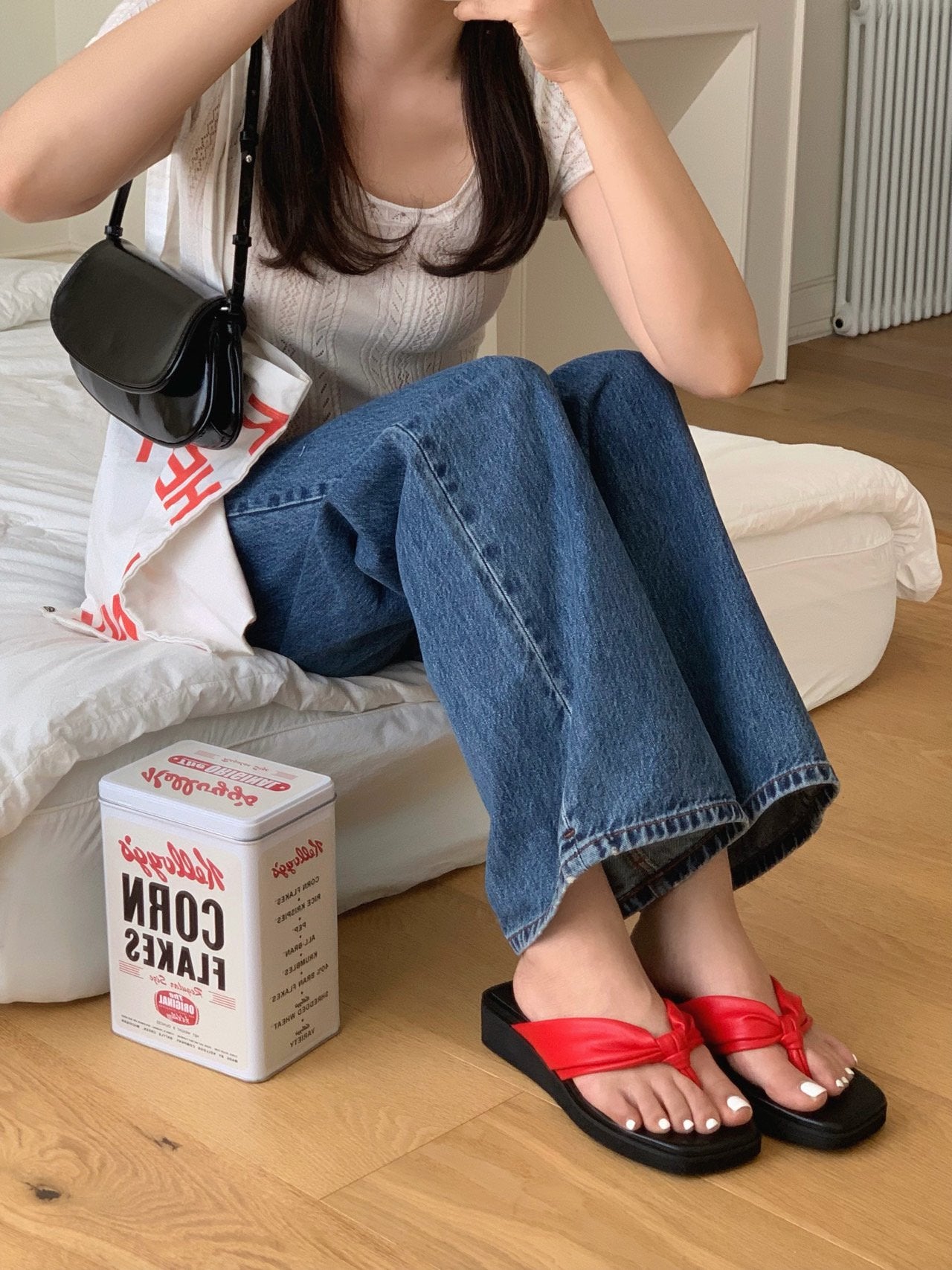 Cream Puff Platform Flip