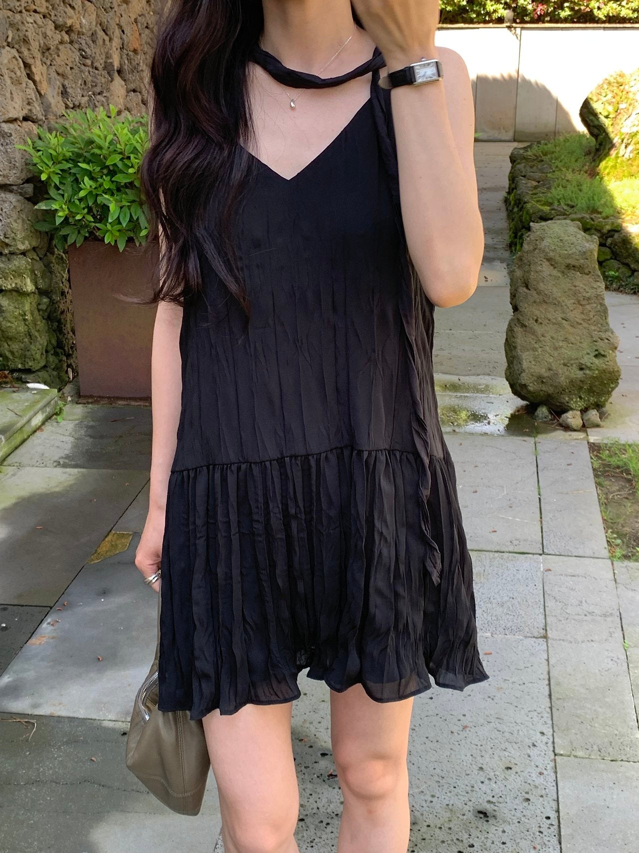 Celeste Crinkle Mini onepiece-2col