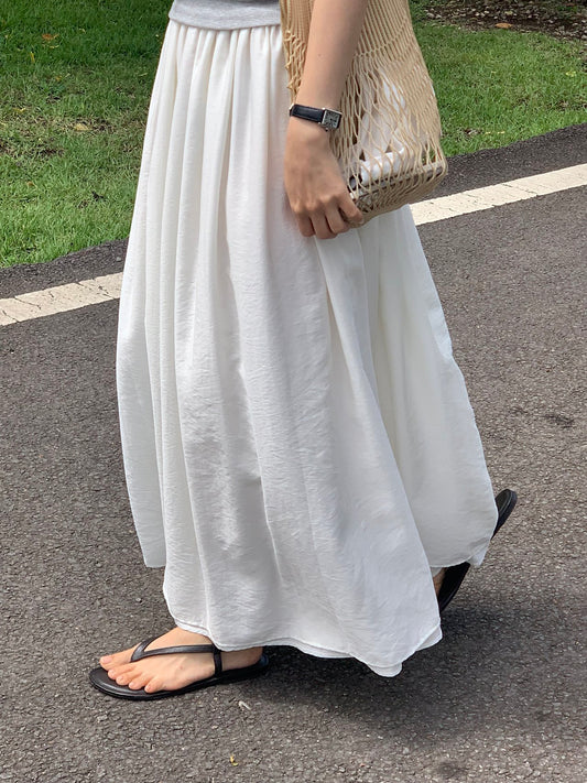 Juliet Banding Long Skirt-2col