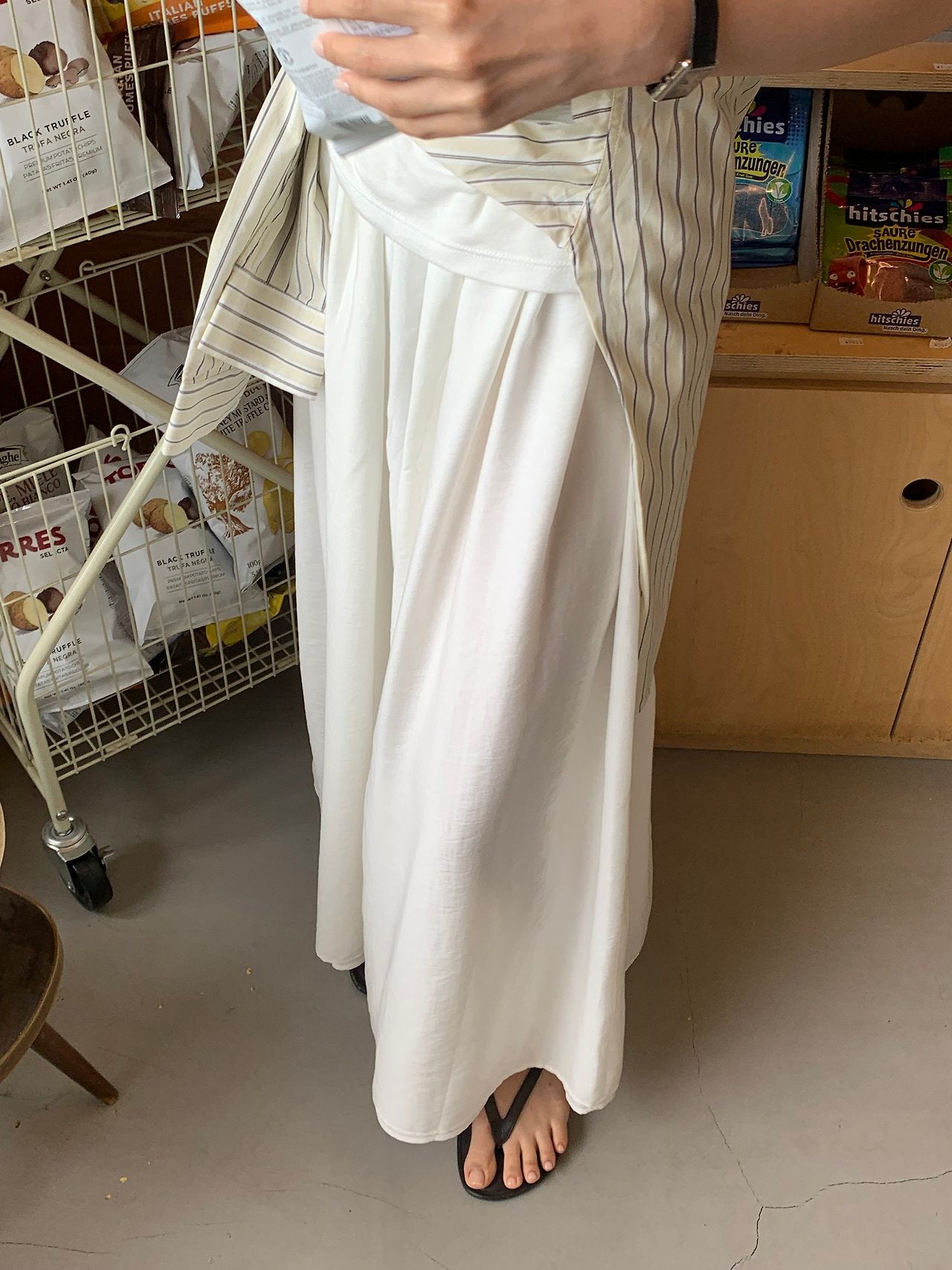 Juliet Banding Long Skirt-2col