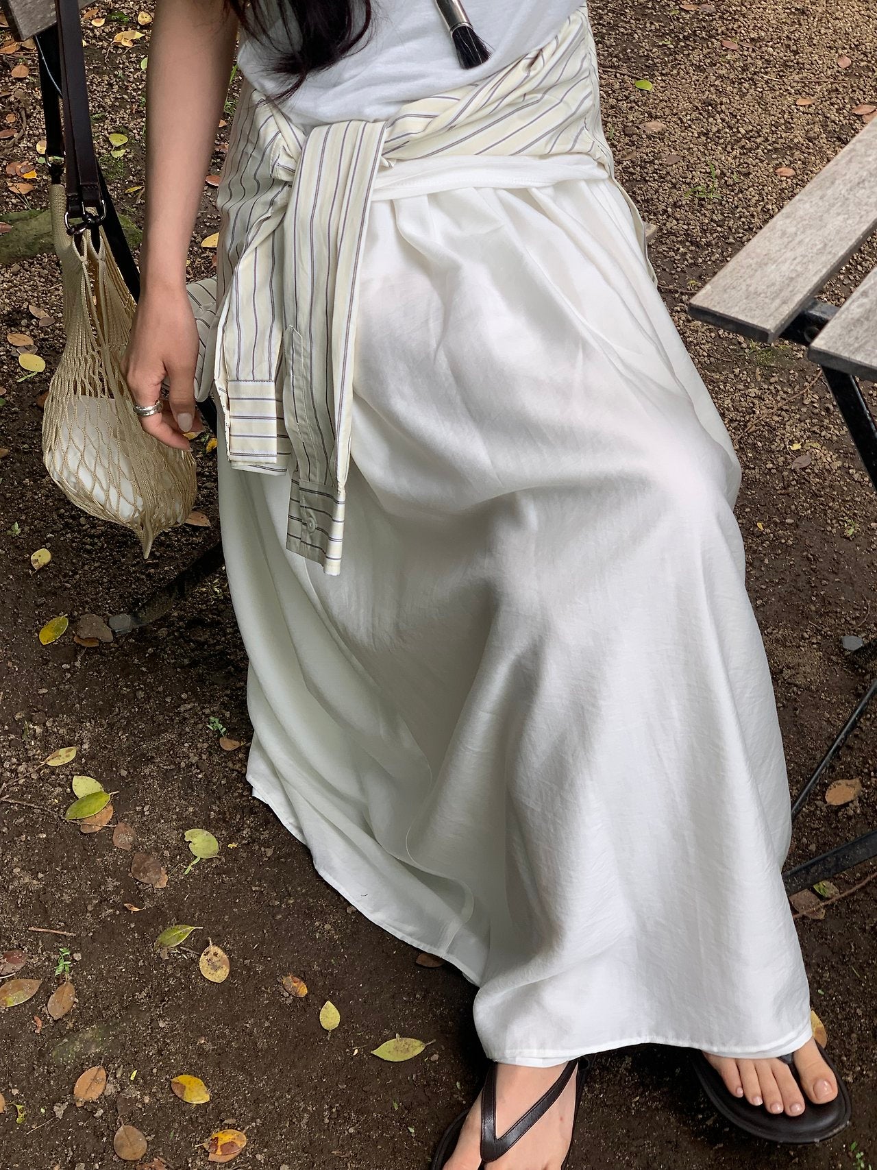 Juliet Banding Long Skirt-2col