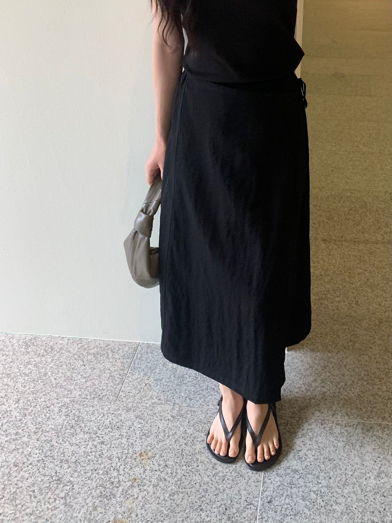 Odette Wrap Banding Skirt-2col