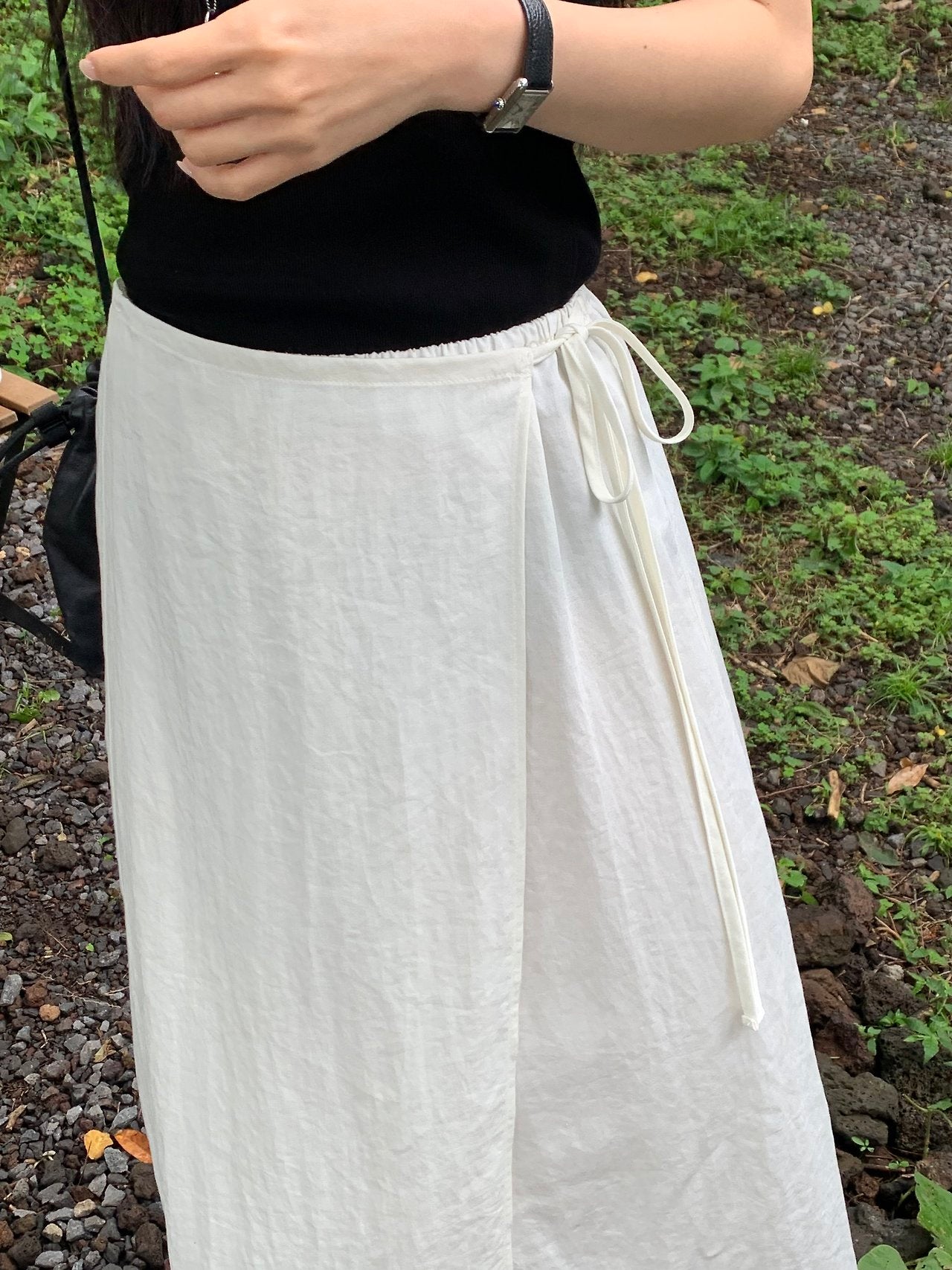 Odette Wrap Banding Skirt-2col