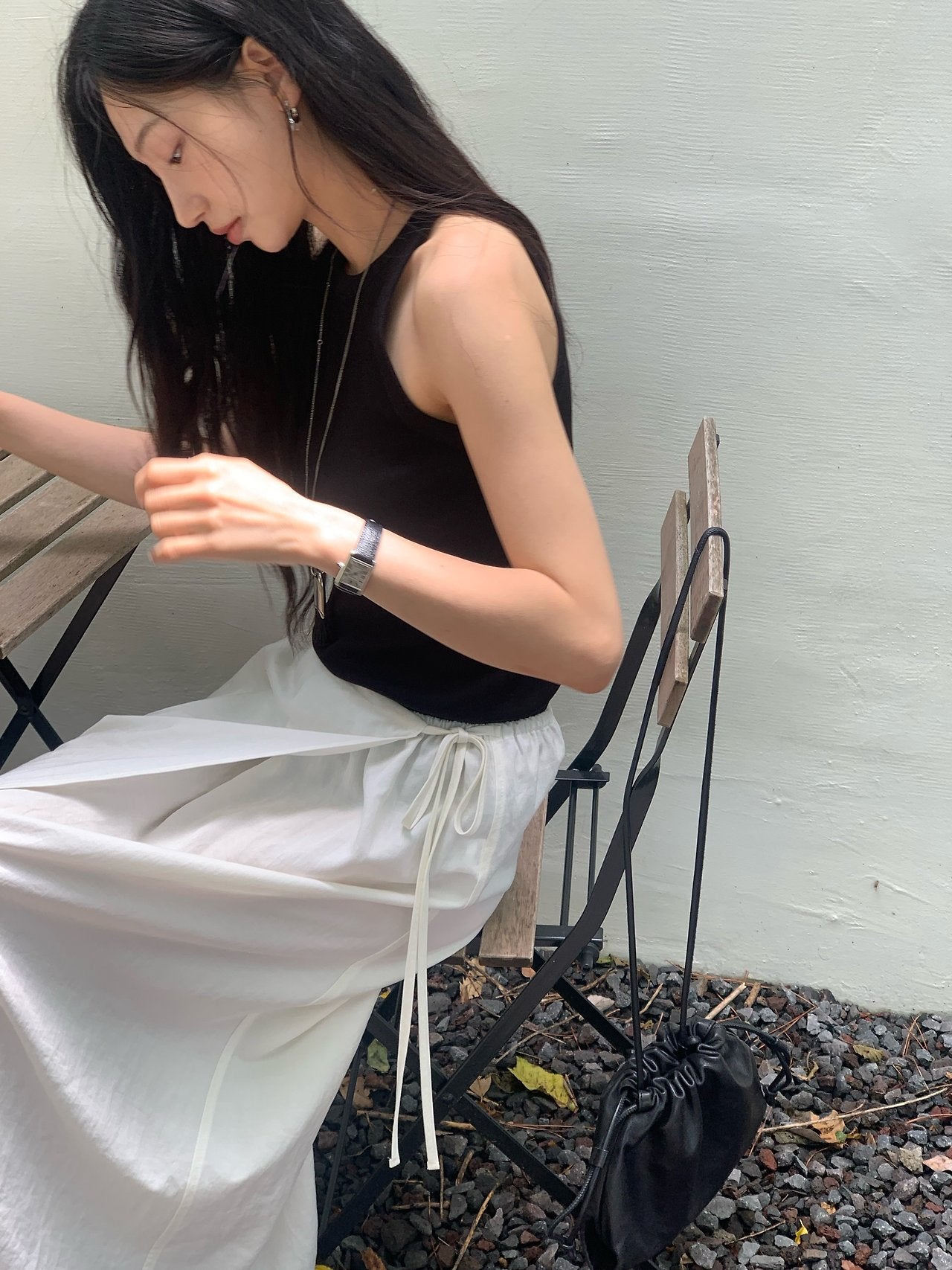 Odette Wrap Banding Skirt-2col