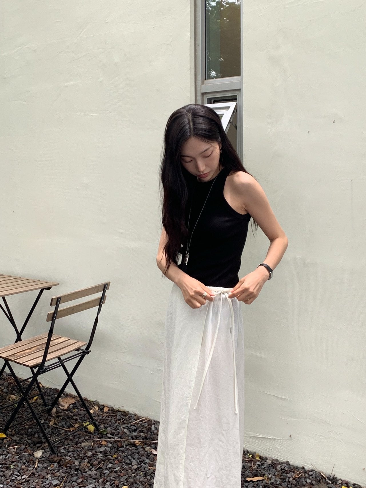 Odette Wrap Banding Skirt-2col