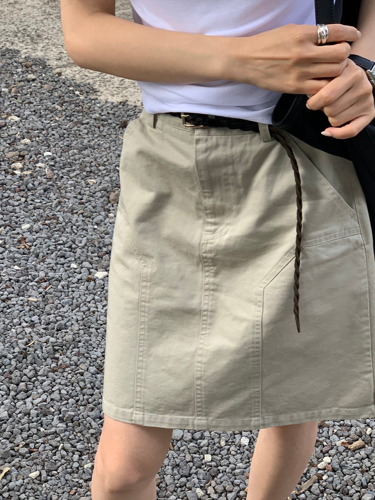 Margot Fatigue Midi Skirt-2col