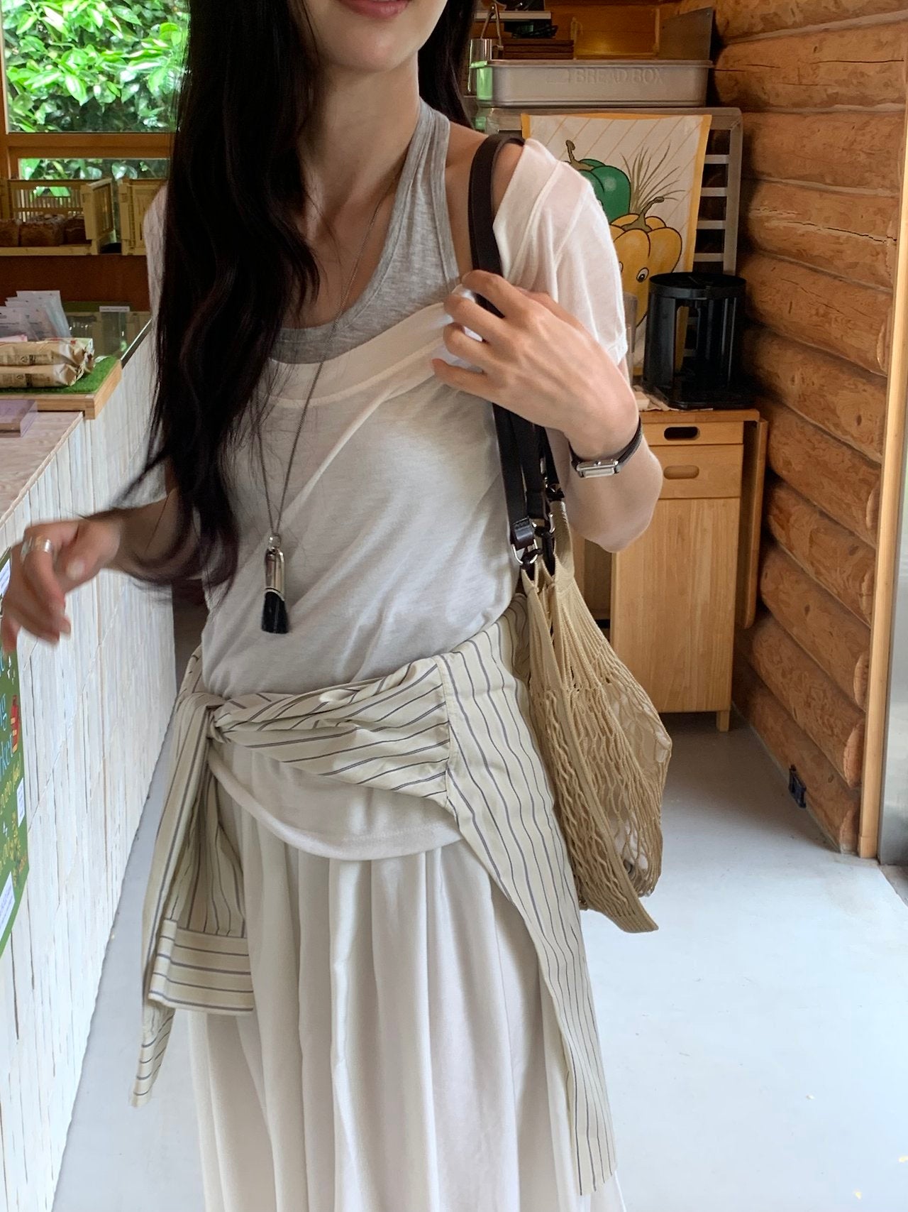 Lena Off-shoulder T-4col