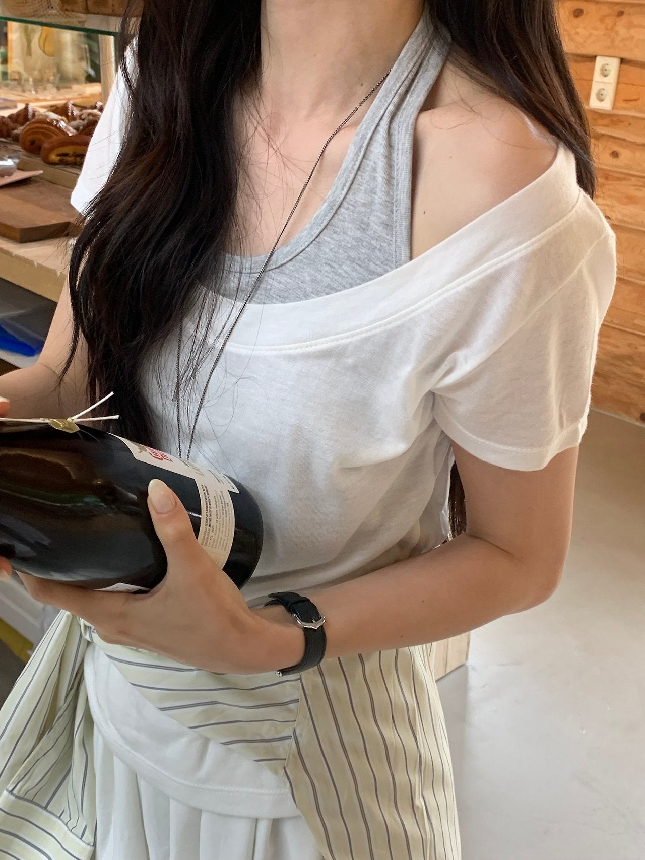 Lena Off-shoulder T-4col