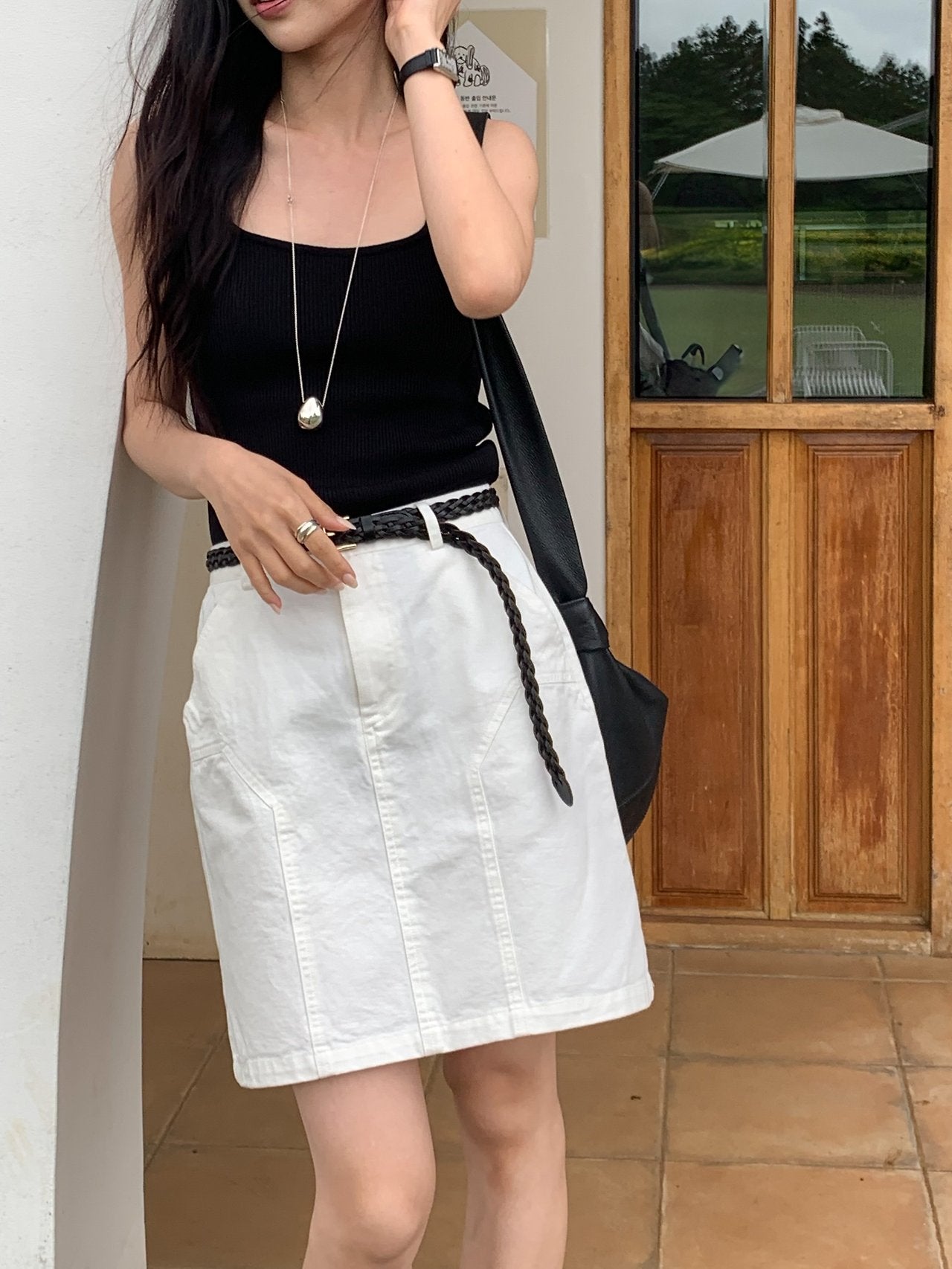 Birkin silk100% sleeveless knit-2col