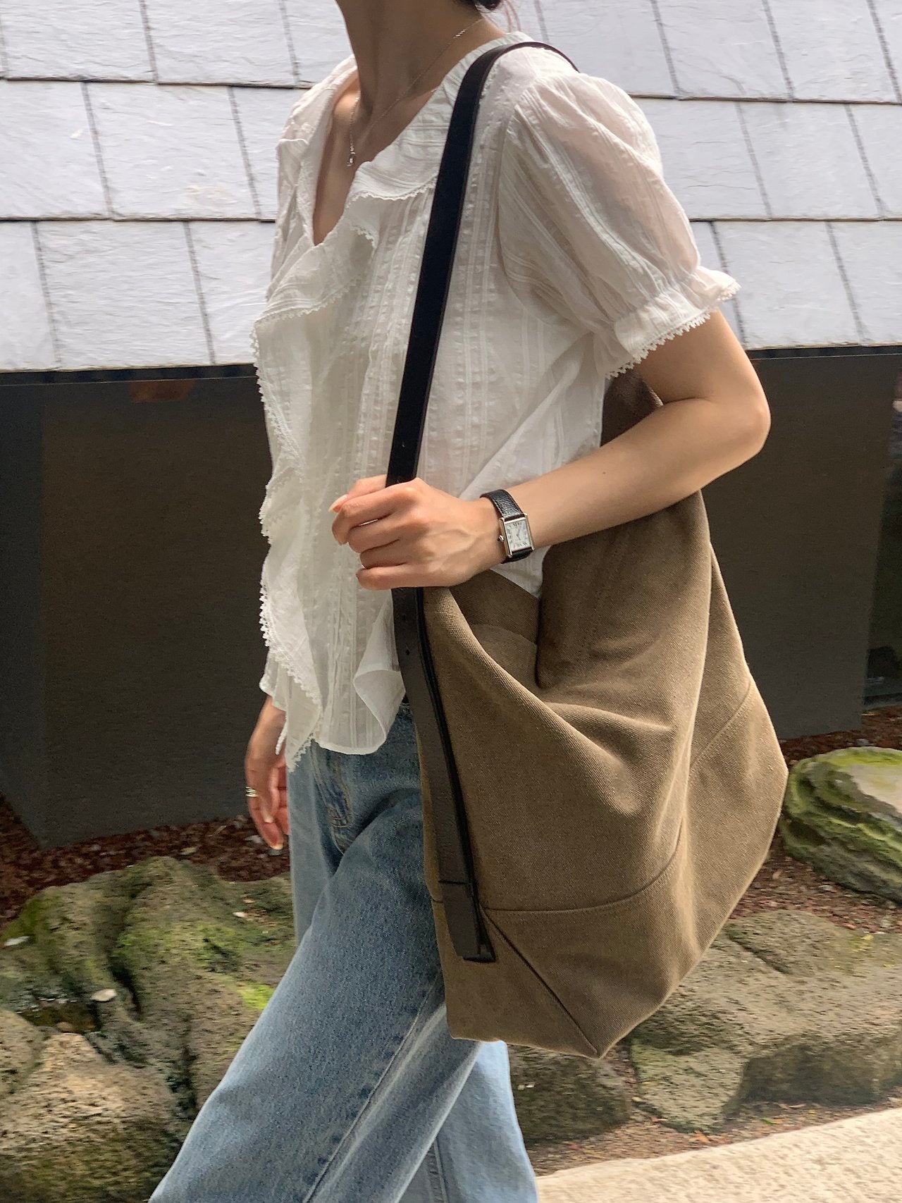 Lou Frill Pintuck Blouse