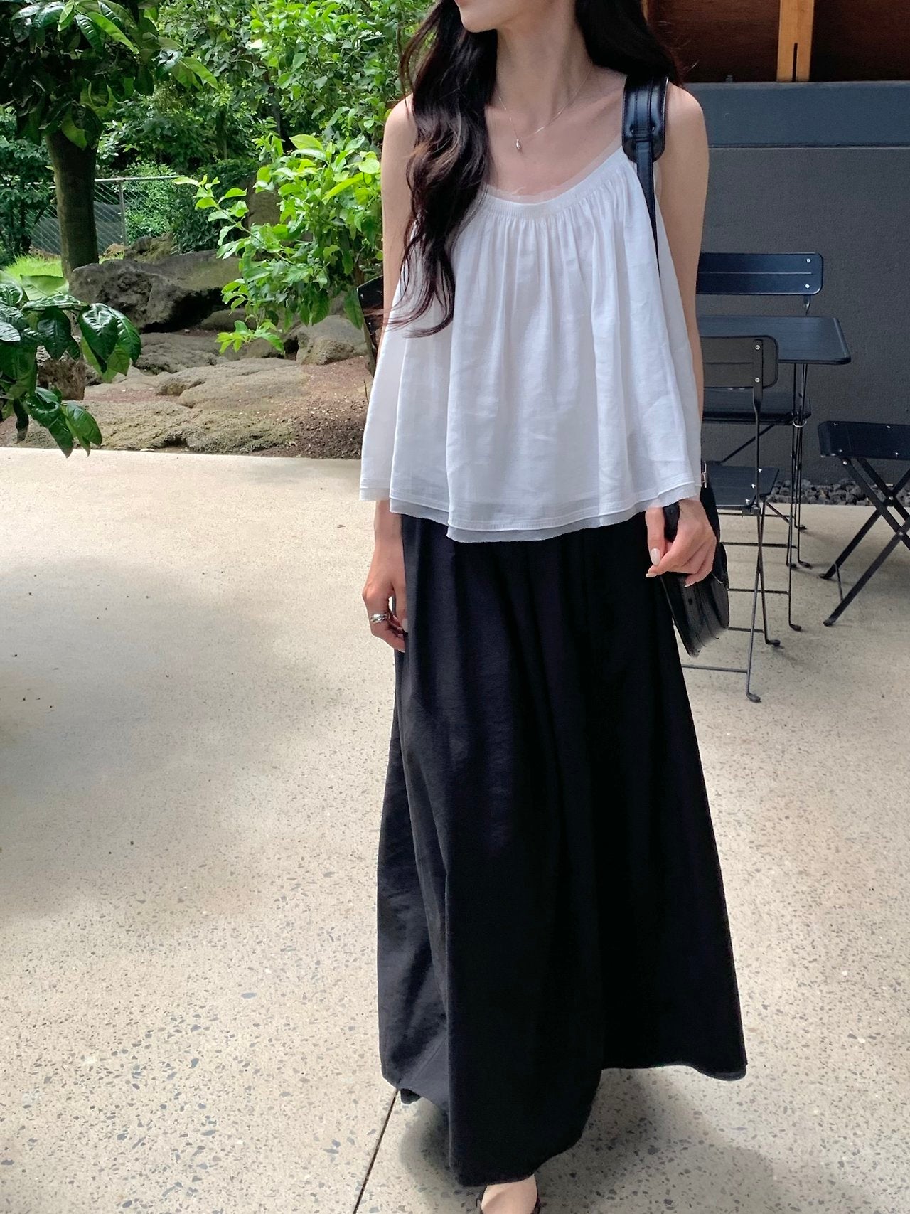 Rosaline Shirring Mix Sleeveless-2col