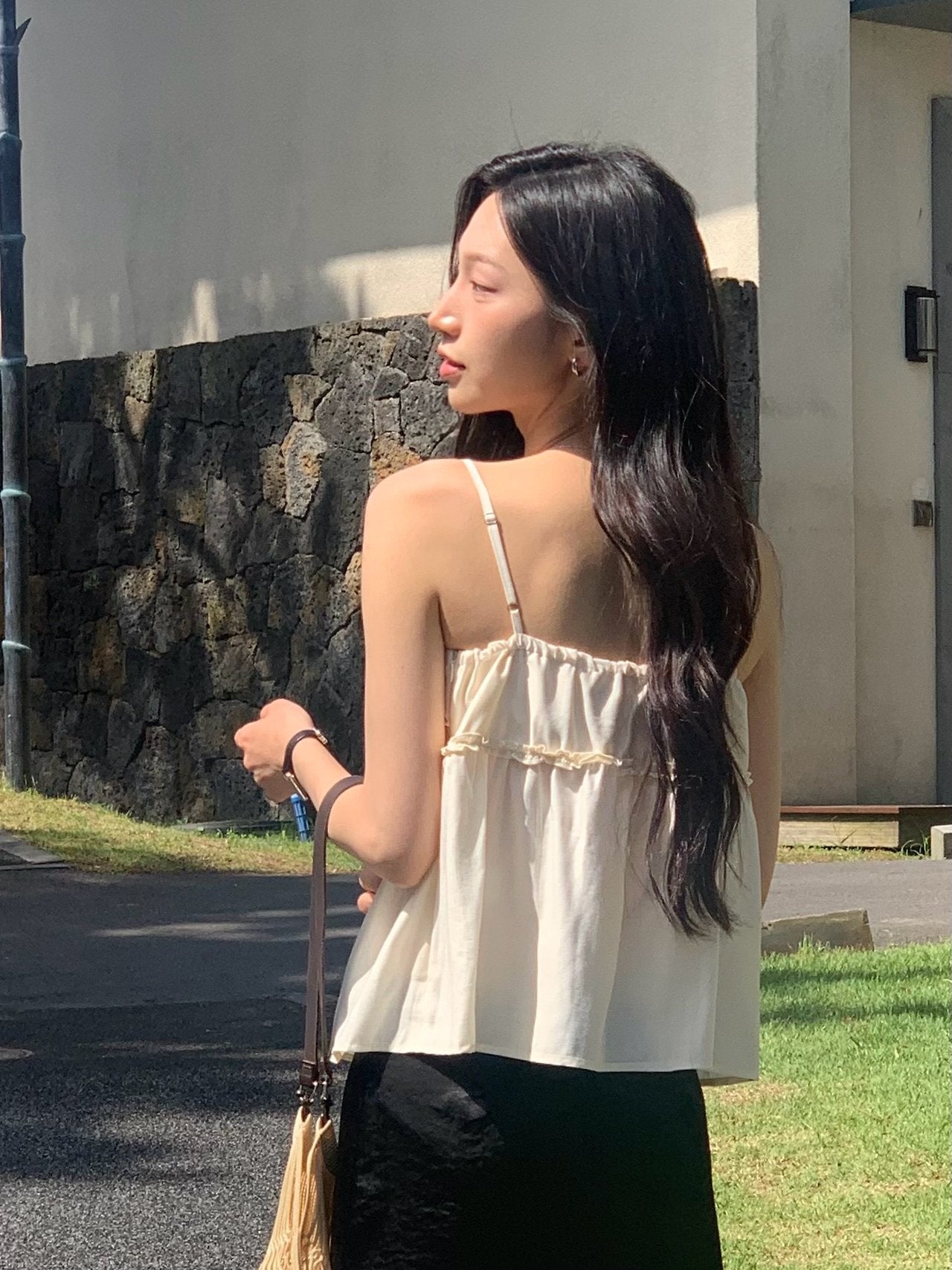 Pauline Frill Sleeveless Blouse-2col