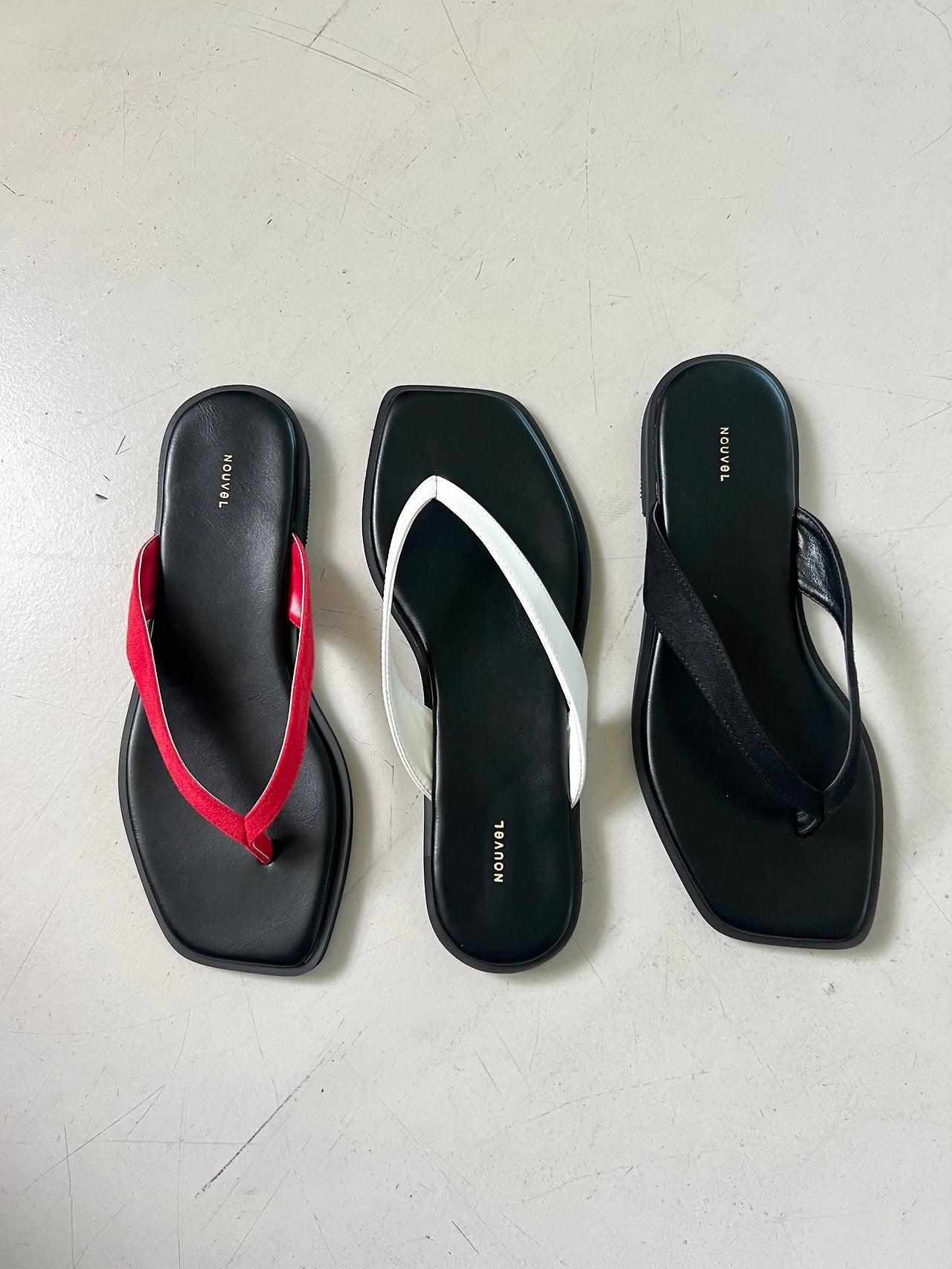 Colored flip-flops