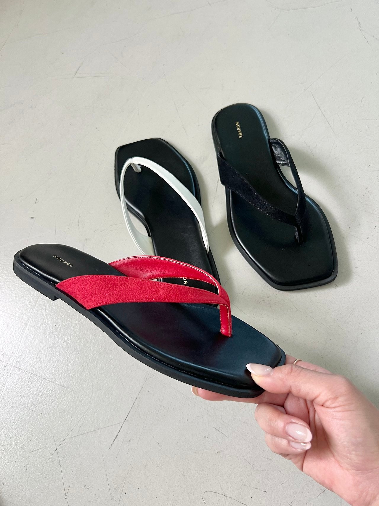 Colored flip-flops