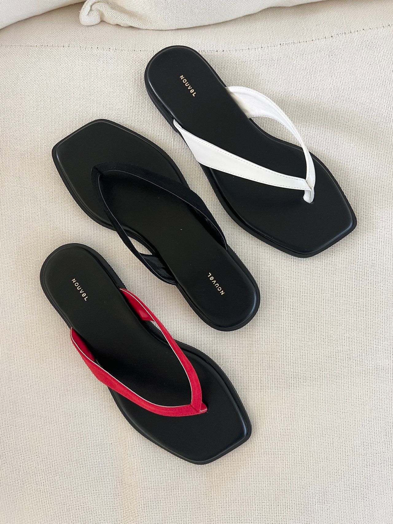 Colored flip-flops