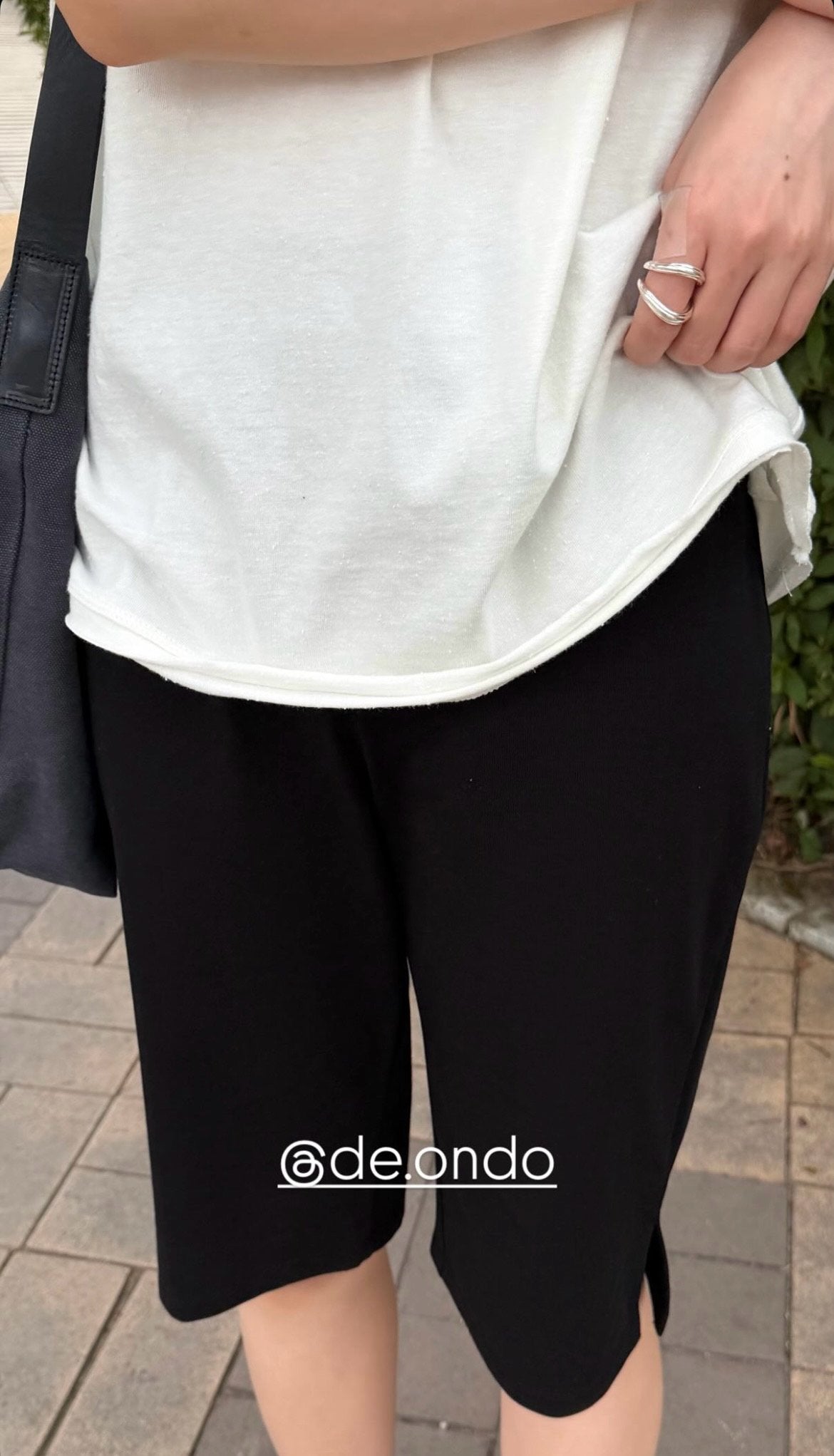 deondo easy capri crop pants