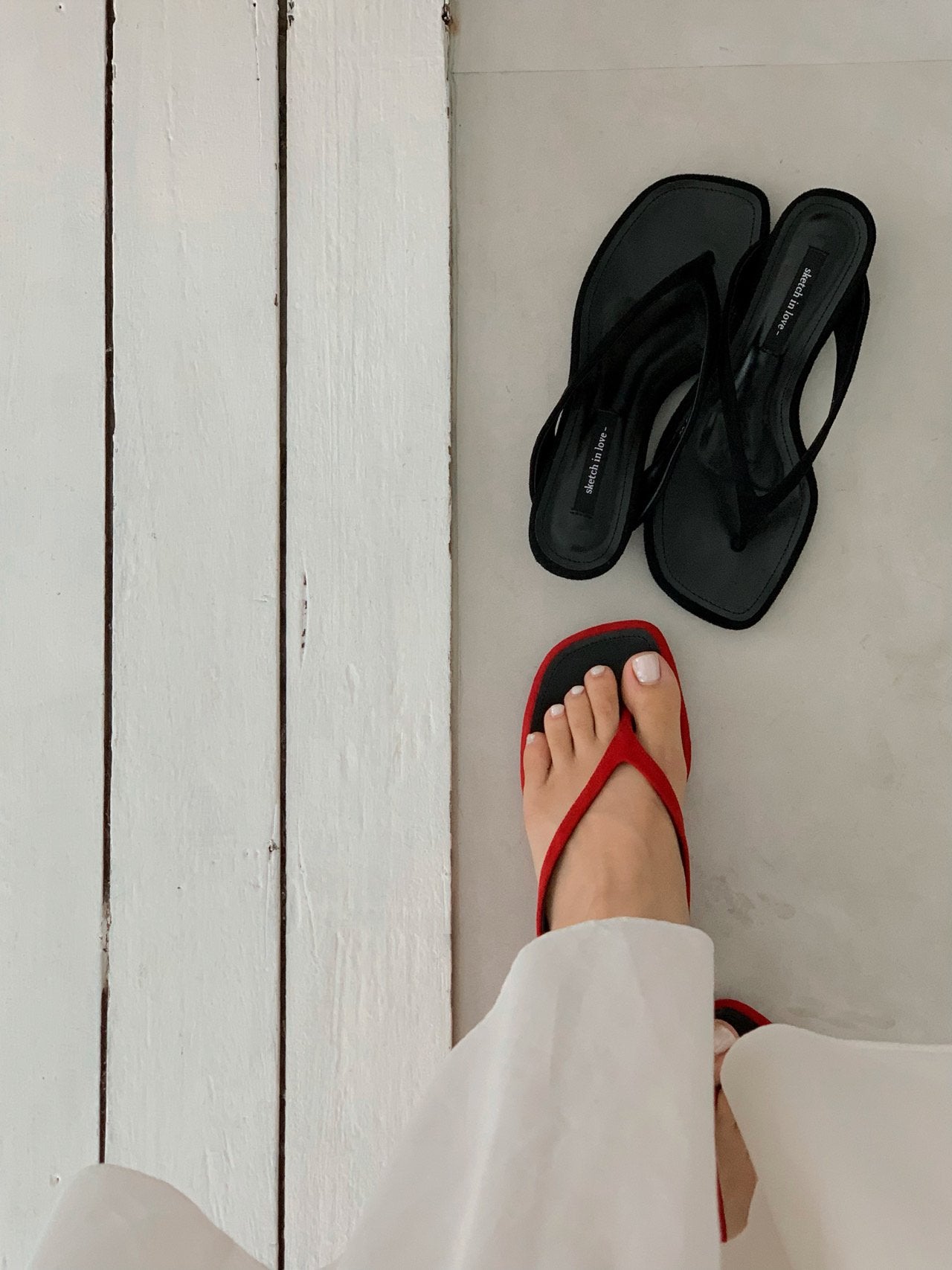 Rouge Flip-Flop Mule