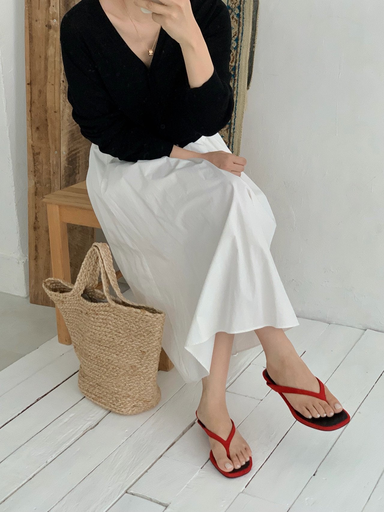 Rouge Flip-Flop Mule