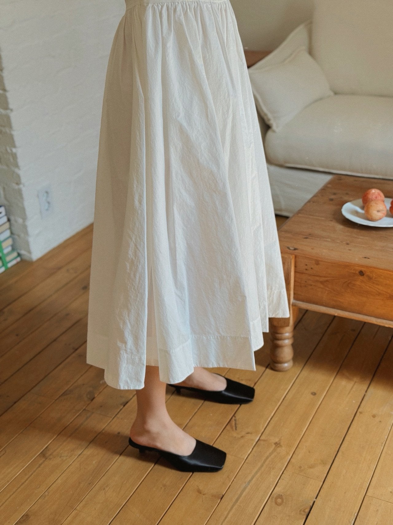 Square Satin Mule
