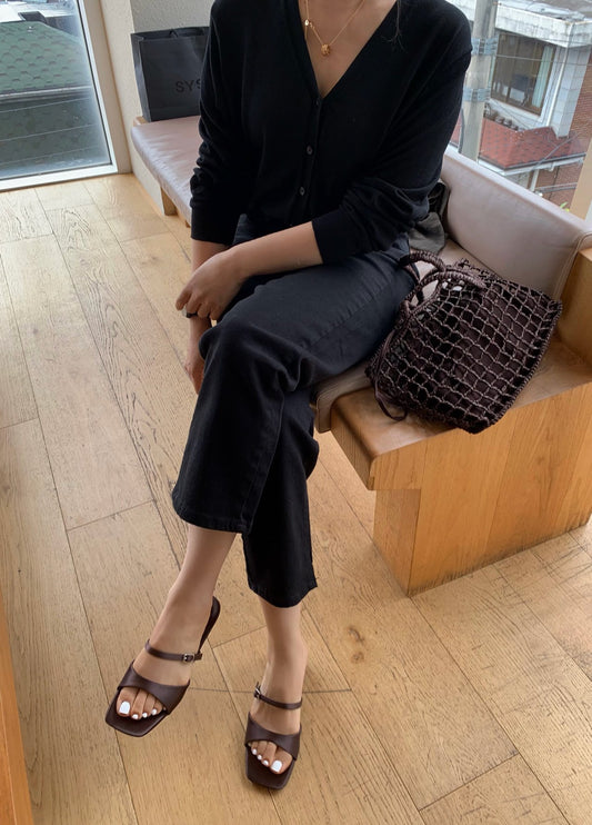 Renoir Satin Wedge Mule