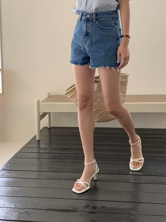 Mini Belt Ankle Strap 6 cm Sandals-2col