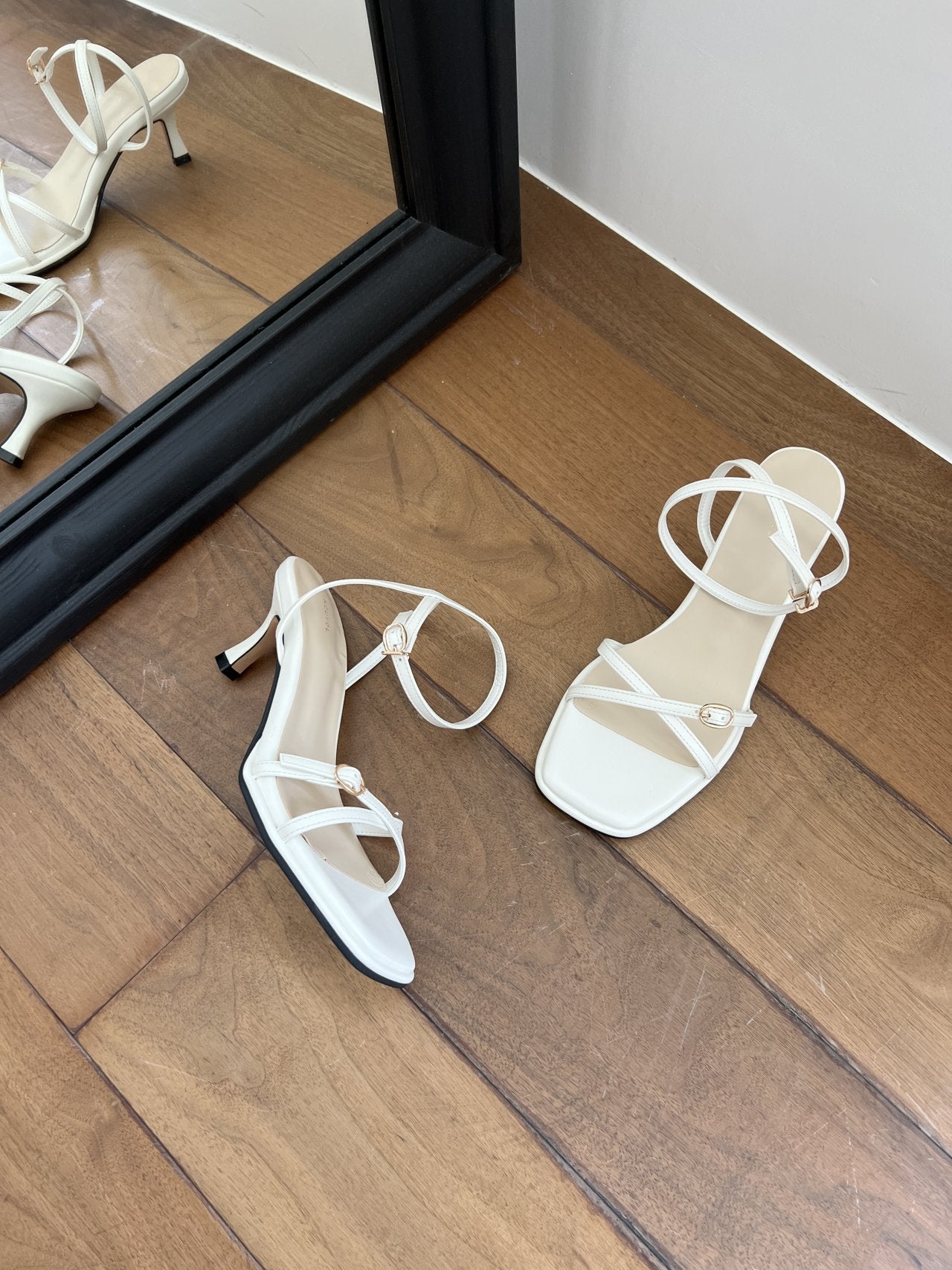 Mini Belt Ankle Strap 6 cm Sandals-2col