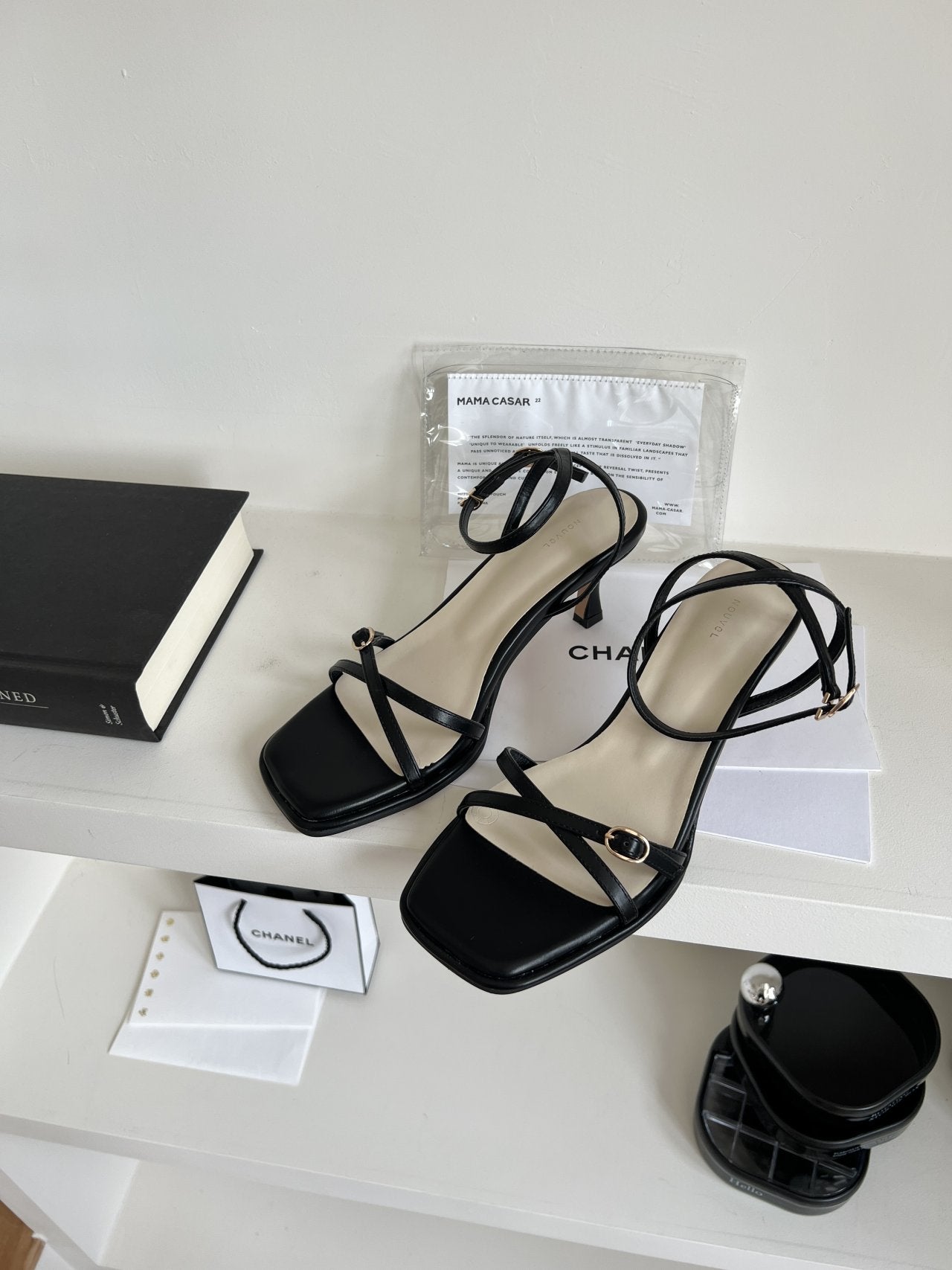 Mini Belt Ankle Strap 6 cm Sandals-2col