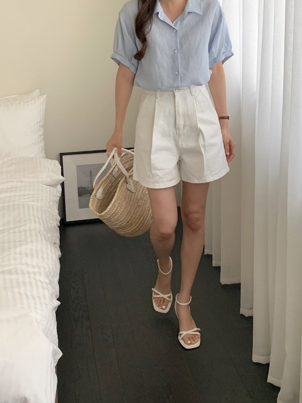 Mini Belt Ankle Strap 6 cm Sandals-2col
