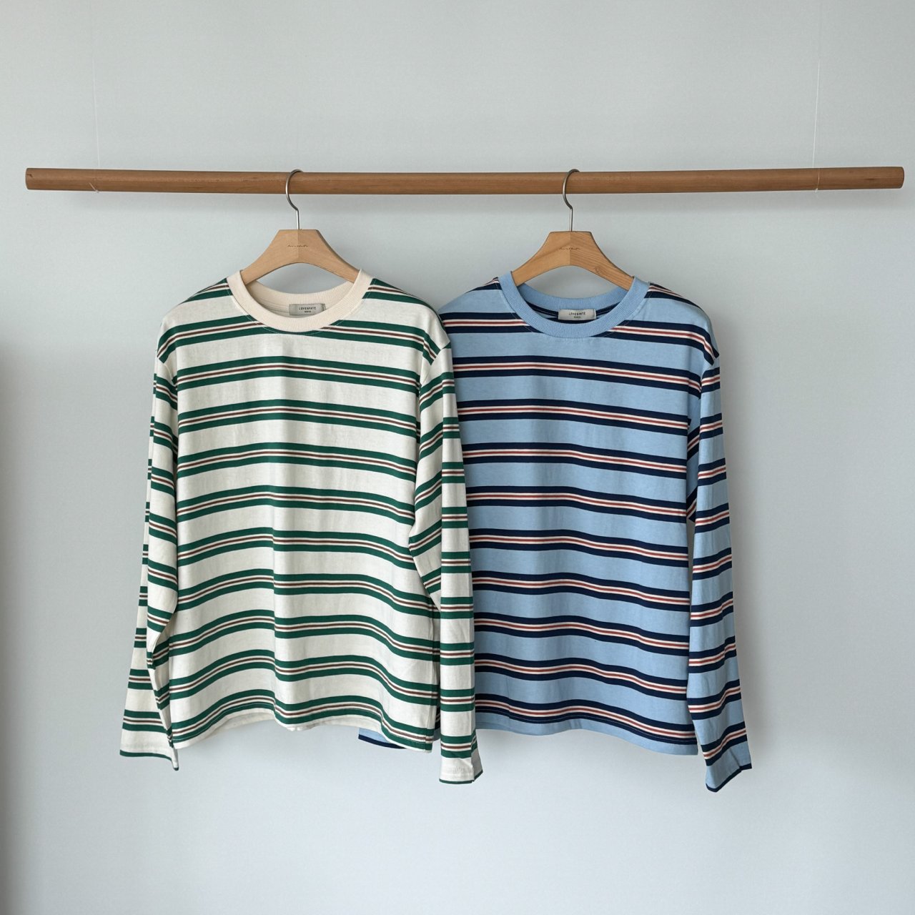 Kale stripe T-2col