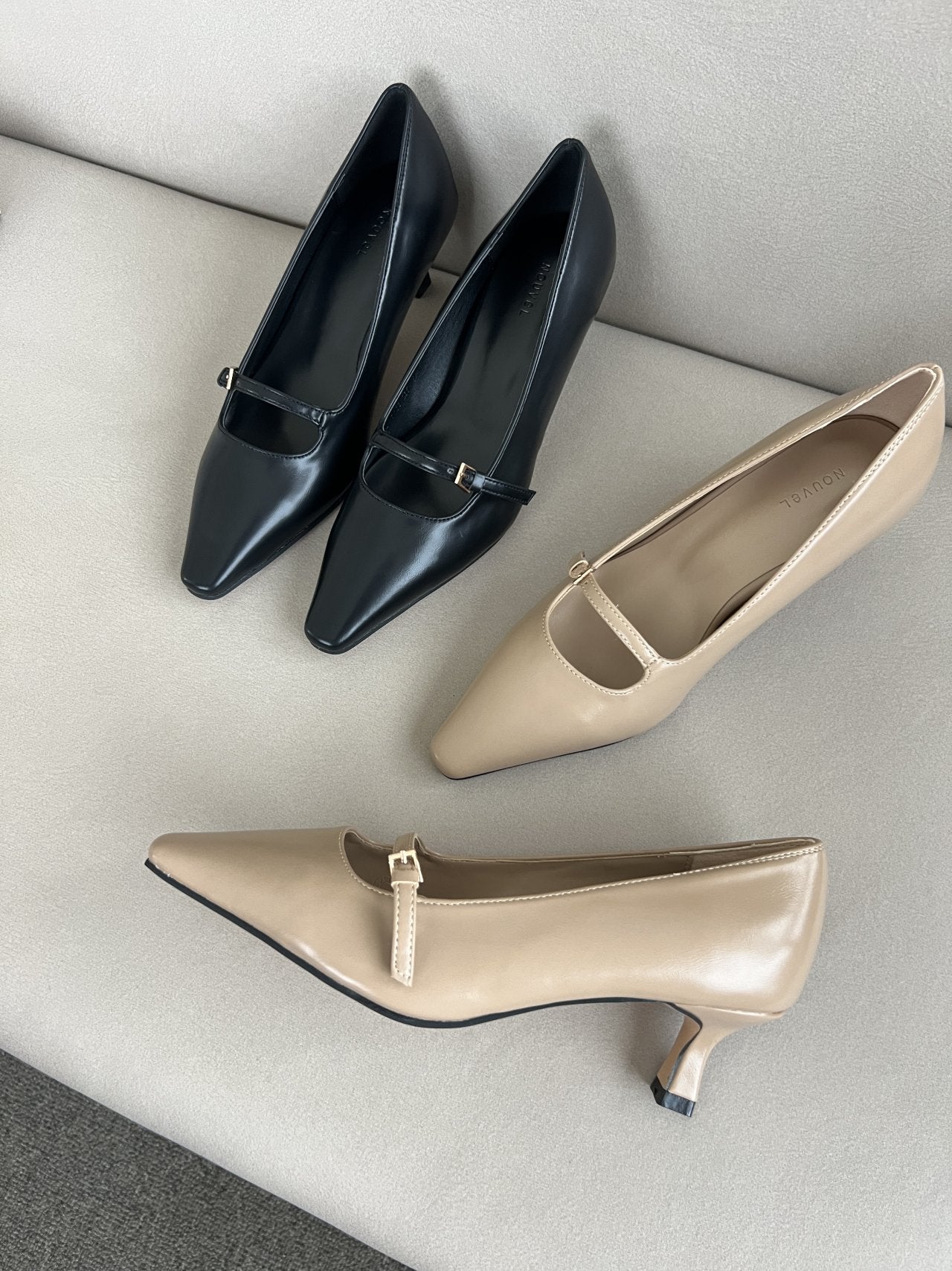 5cm Belted Pumps-2col