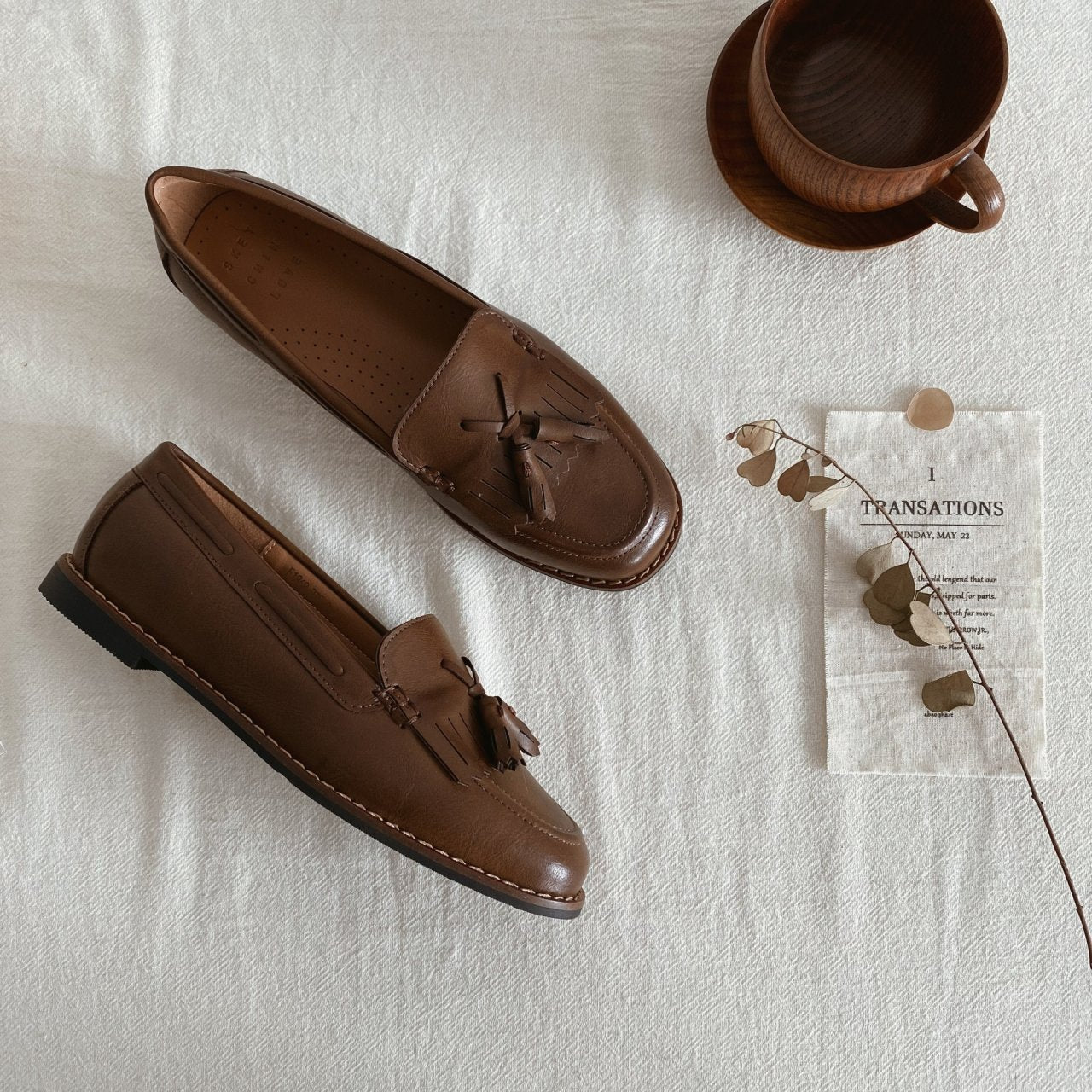 vintage leather loafers-2col