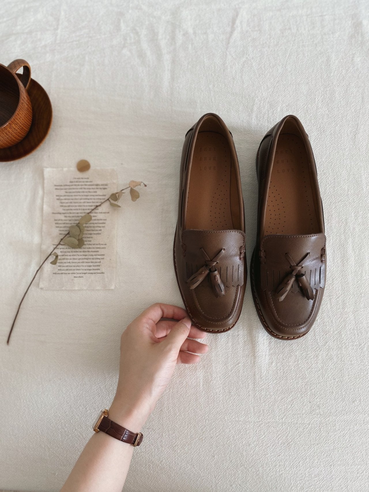 vintage leather loafers-2col