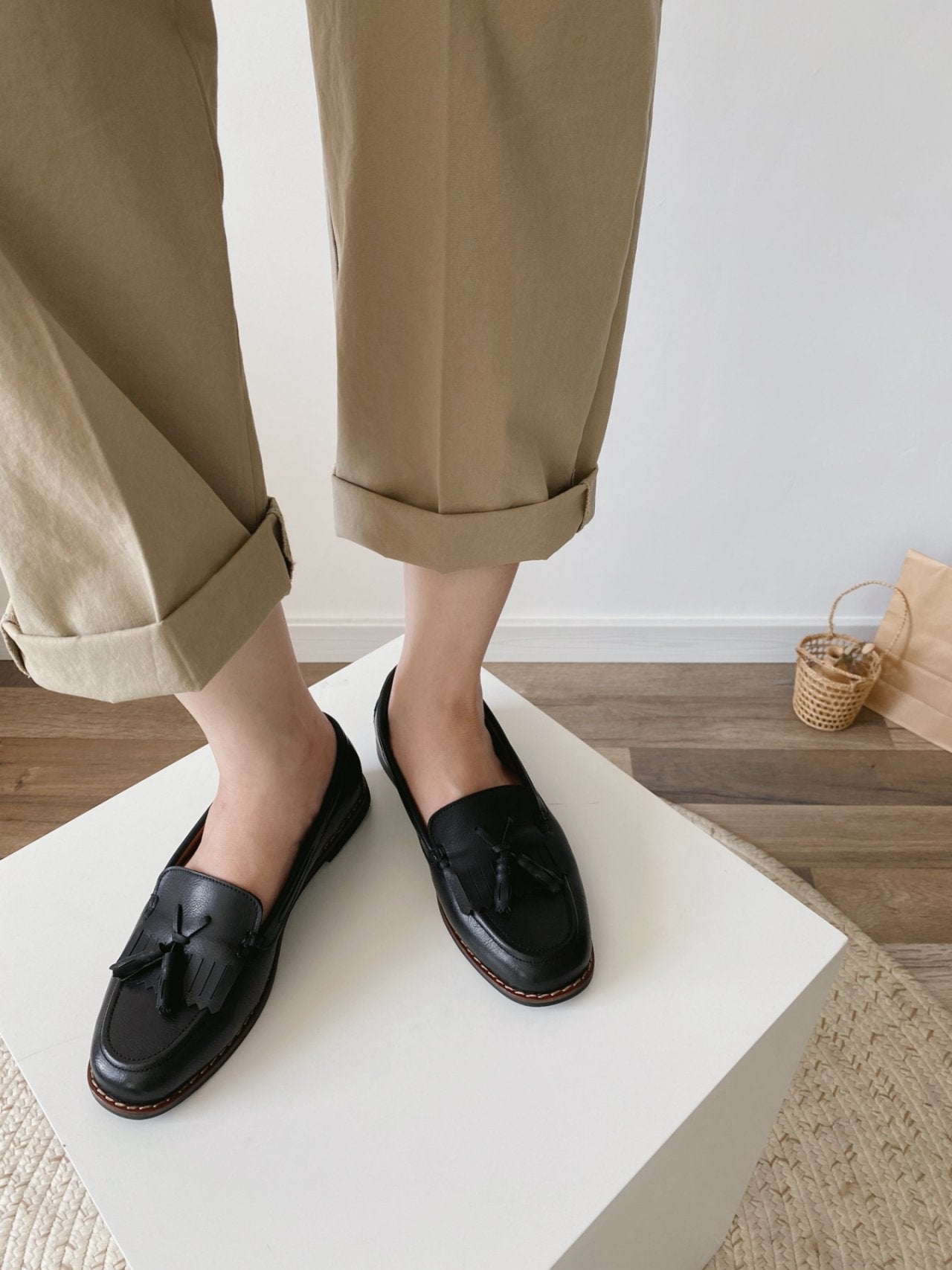 vintage leather loafers-2col