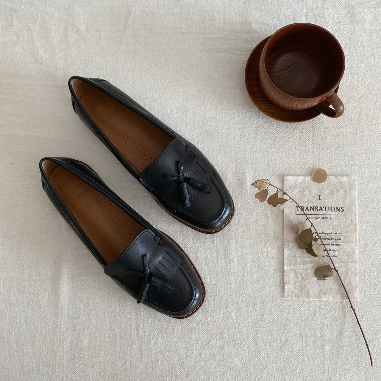 vintage leather loafers-2col