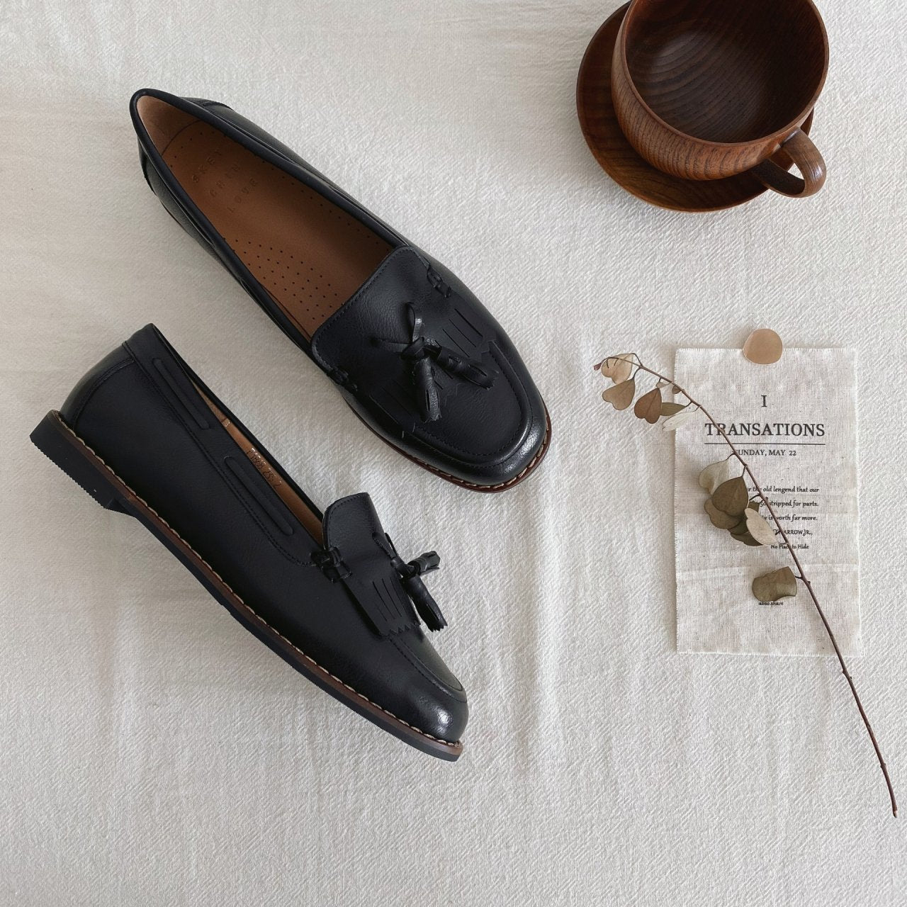 vintage leather loafers-2col