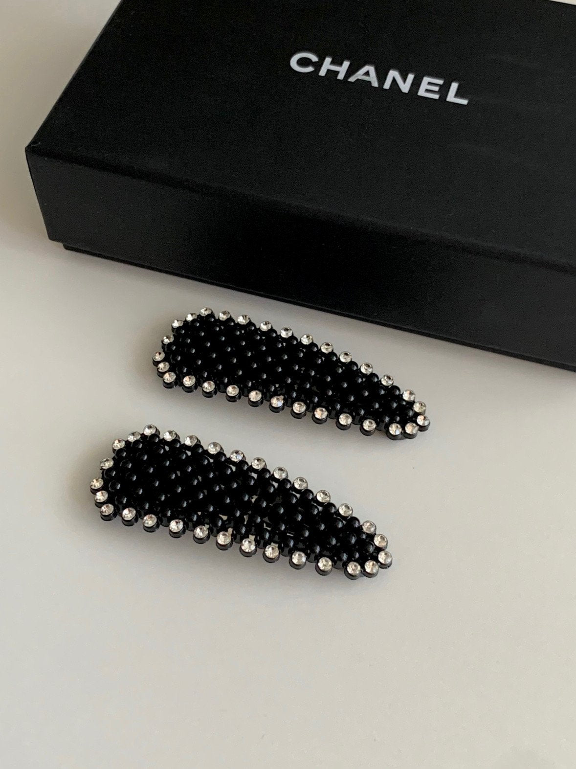 black pearl cubic hairpin 2set