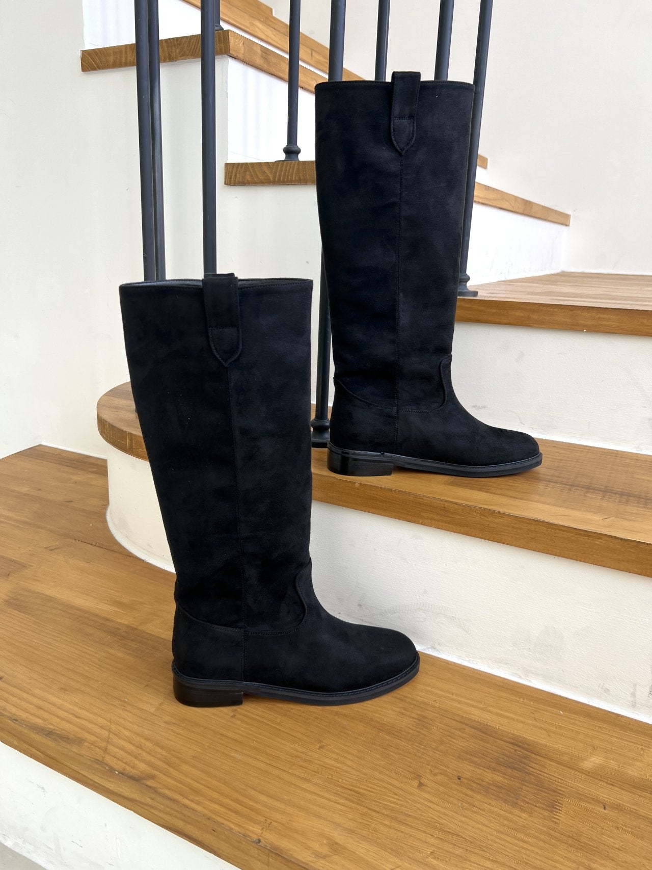 Suede Bezo Long Boots-2col