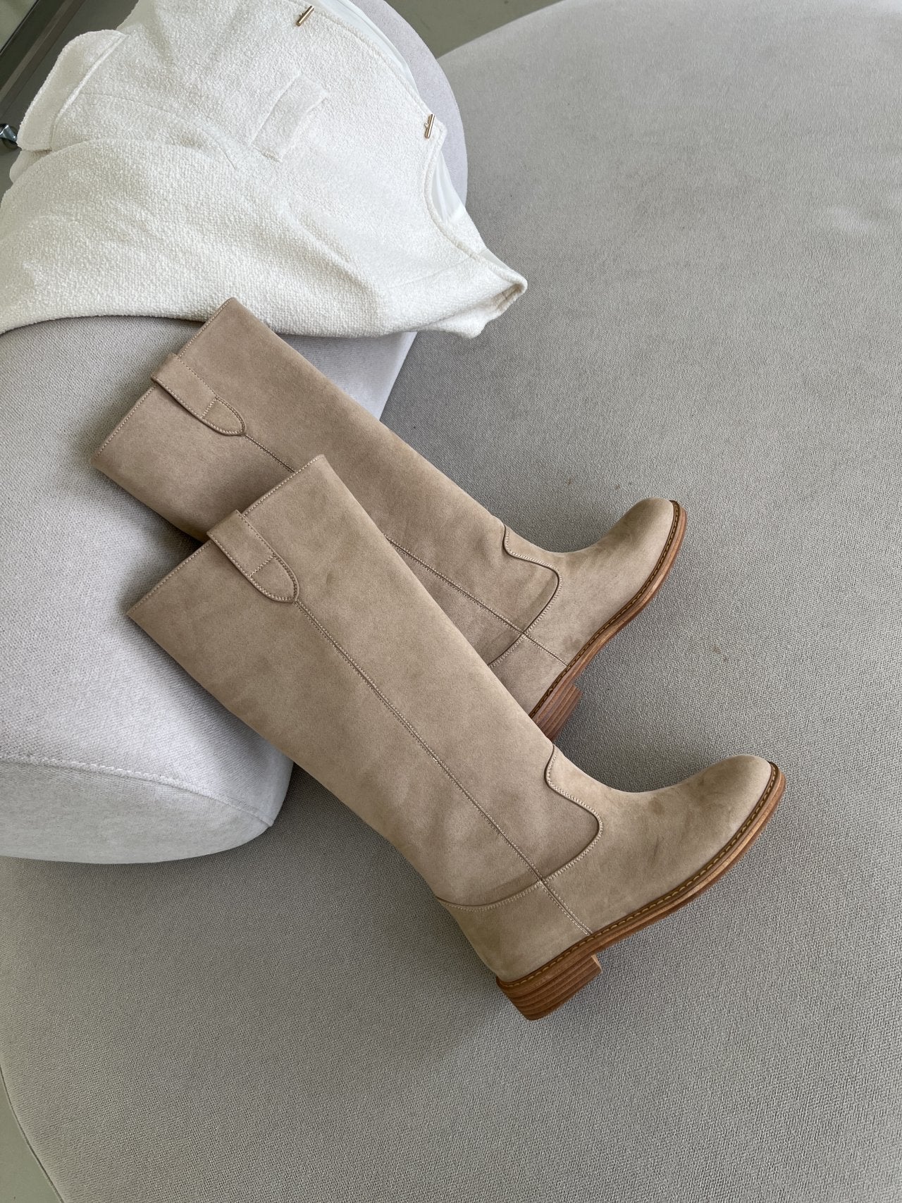 Suede Bezo Long Boots-2col