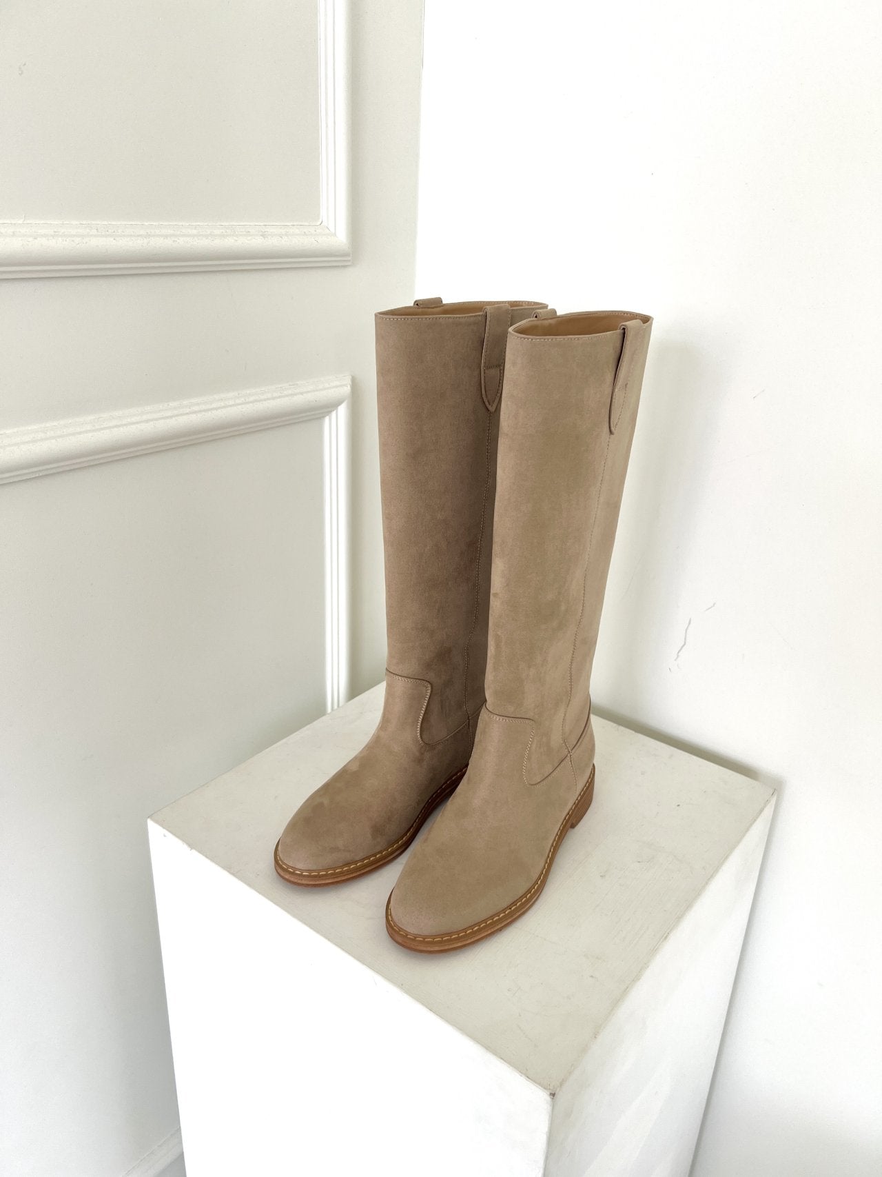 Suede Bezo Long Boots-2col