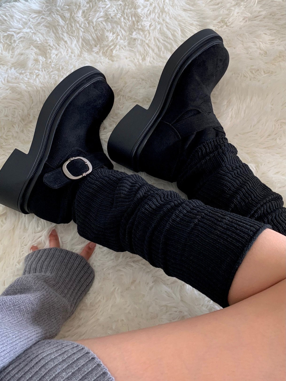 rib ballerina socks