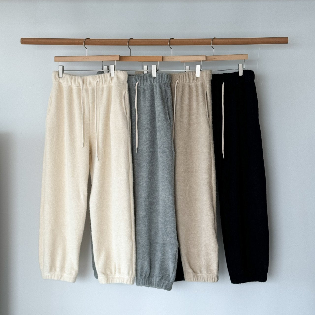 Angora jogger pants-4col