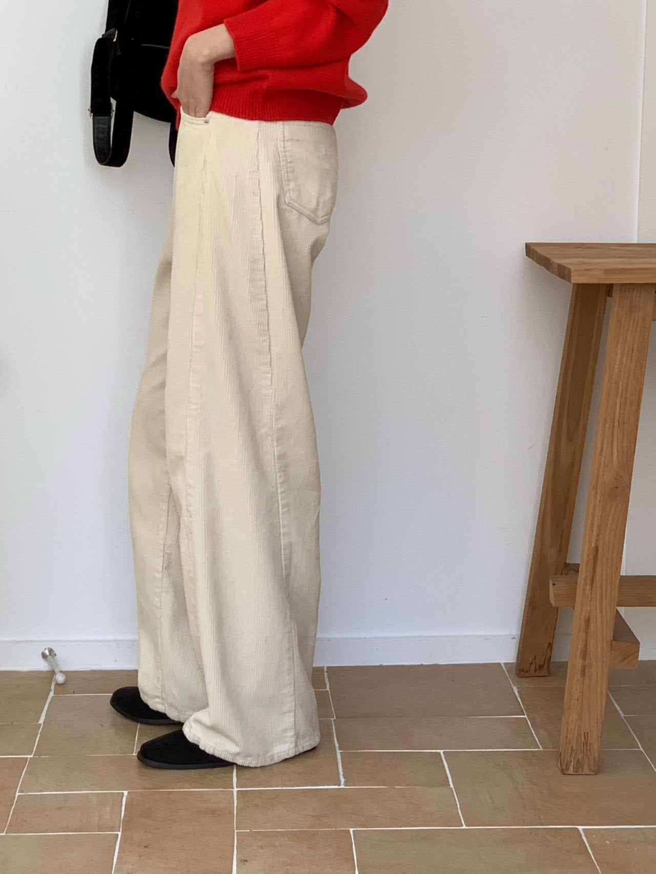 Maple corduroy pants-3col