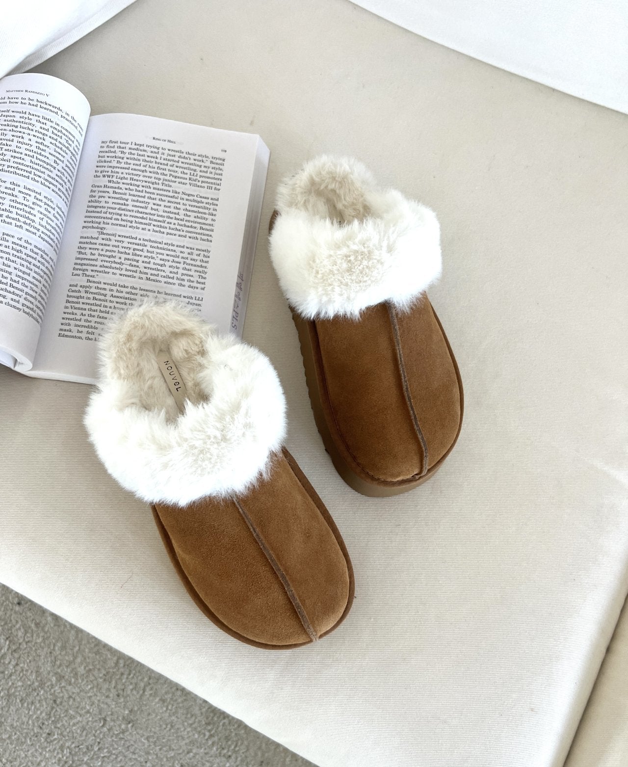 Fur slippers-2col