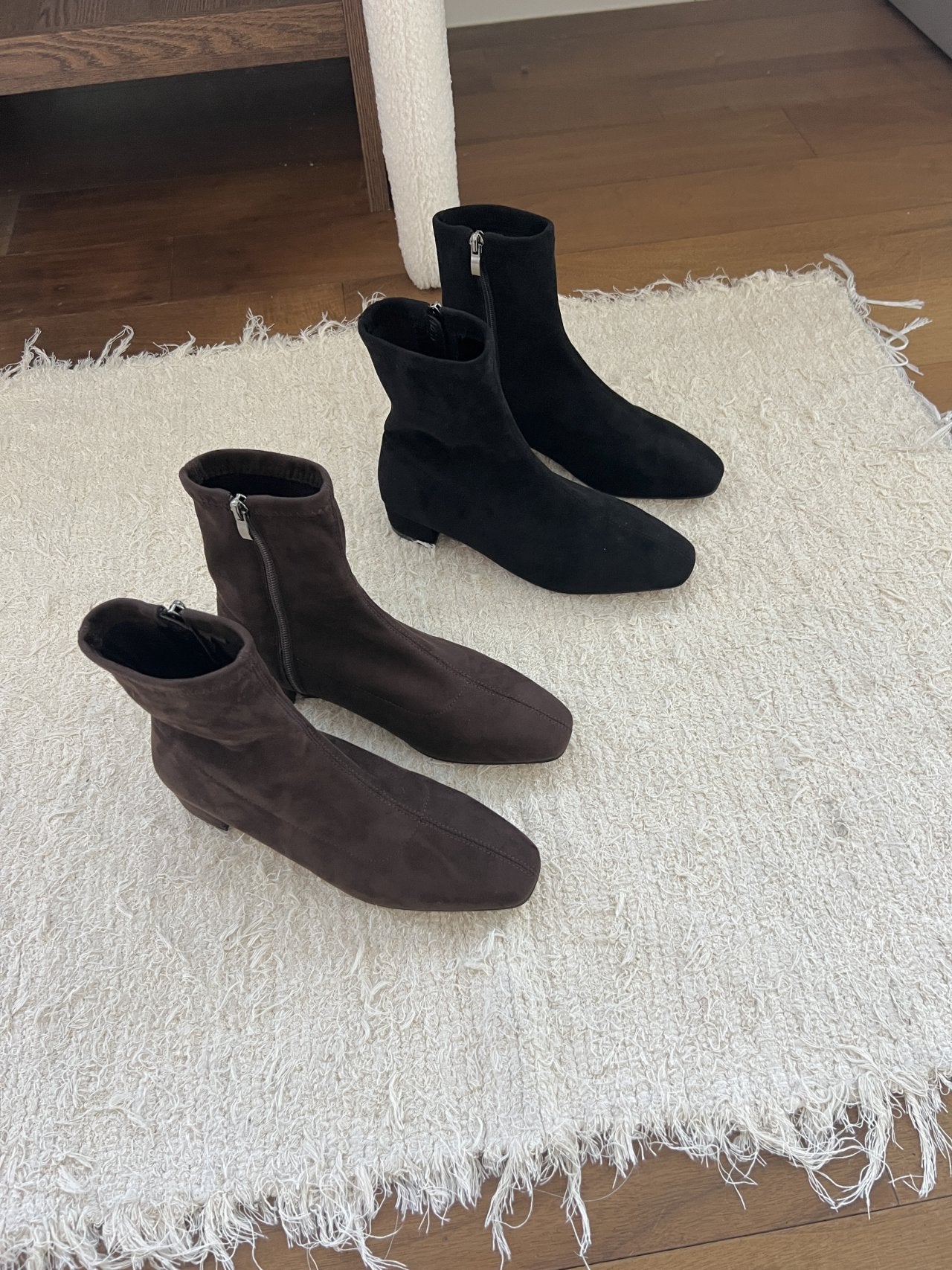 spandex inner gimo ankle boots-2col