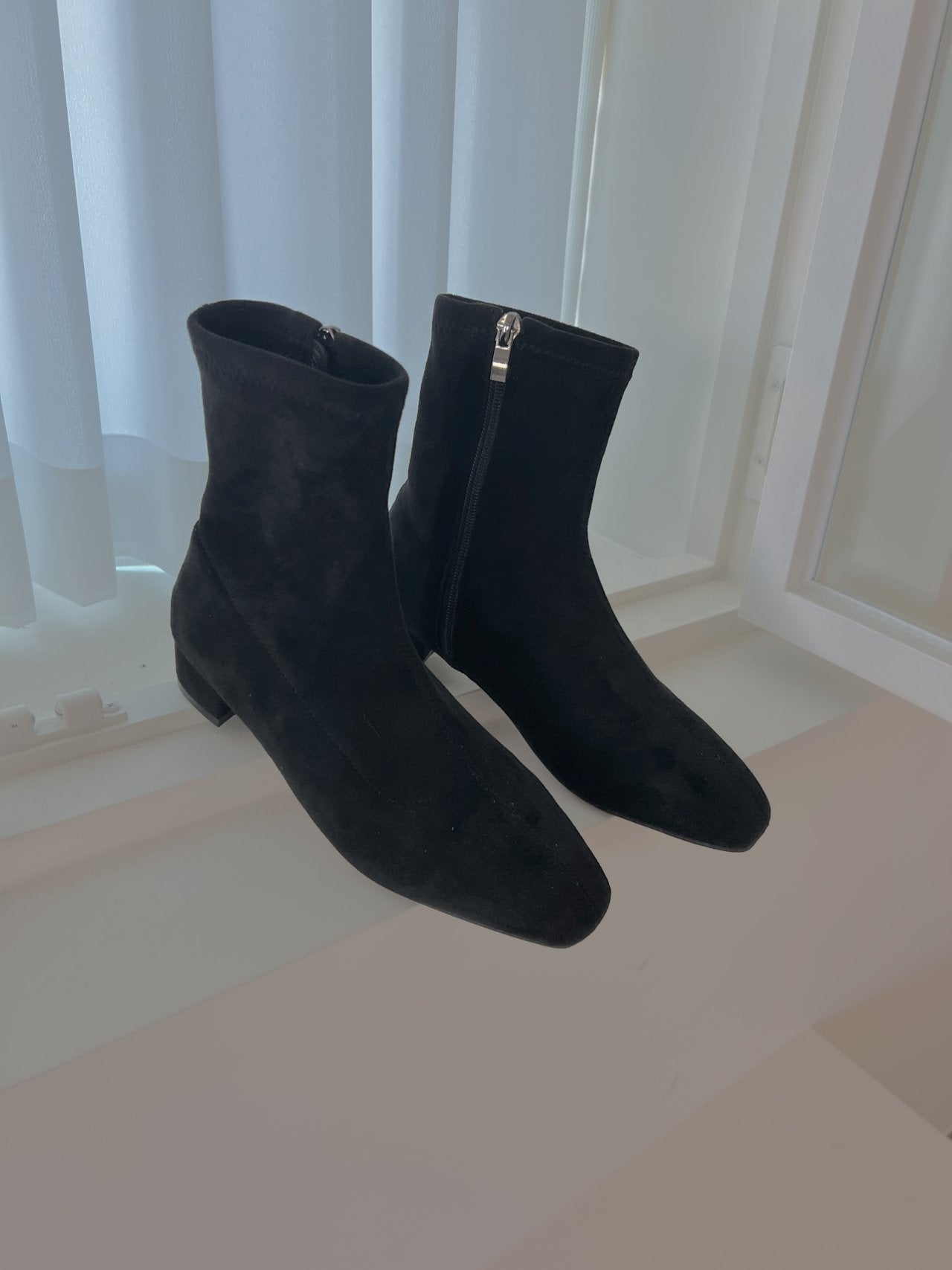 spandex inner gimo ankle boots-2col