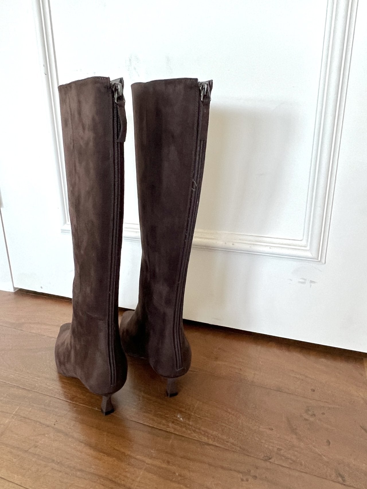 Suede Middle heels Long Boots