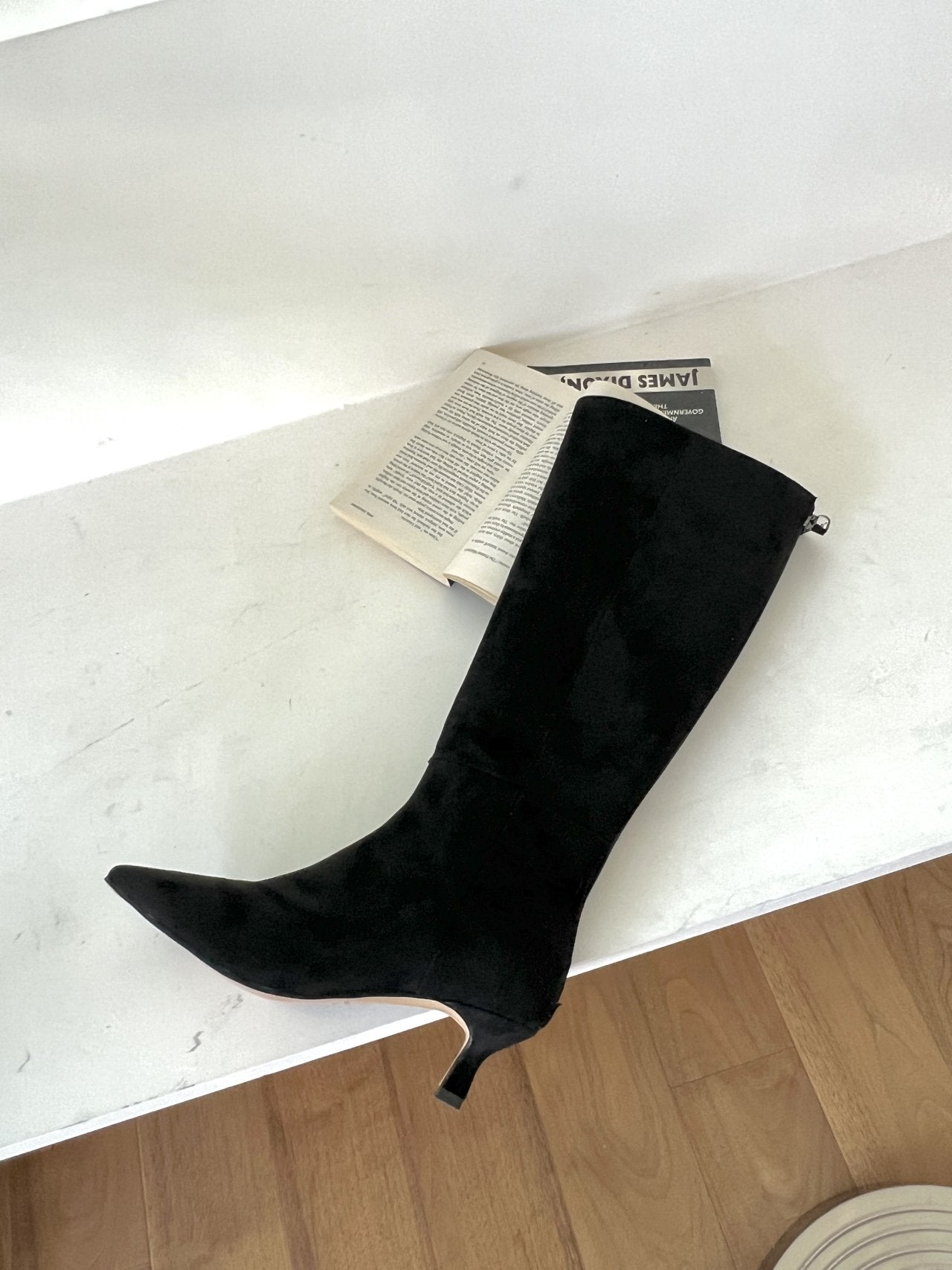 Suede Middle heels Long Boots