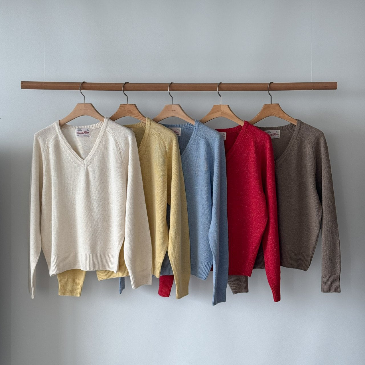 Linen wool v knit-5col