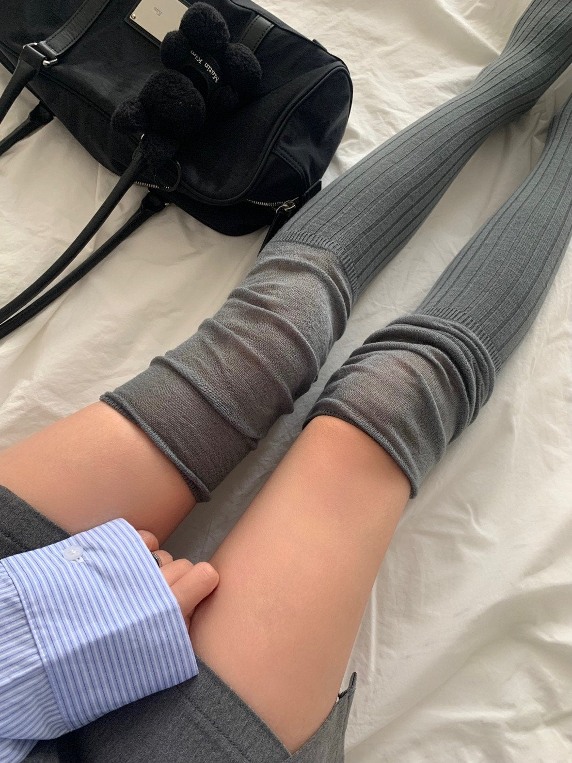 See-through knee socks-3col